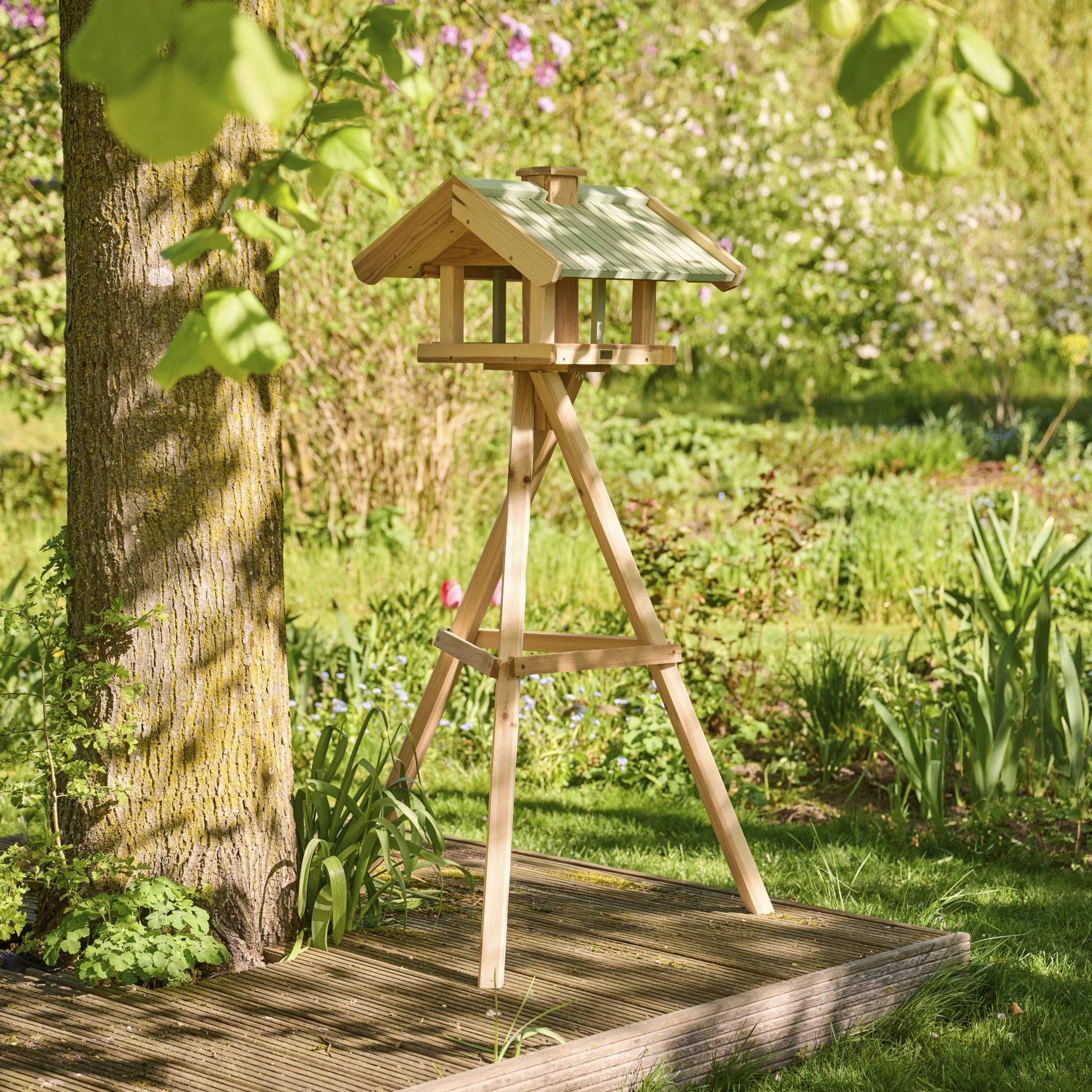 Vogelhäuser | Vogelhaus Futterperle mit Ständer ...
