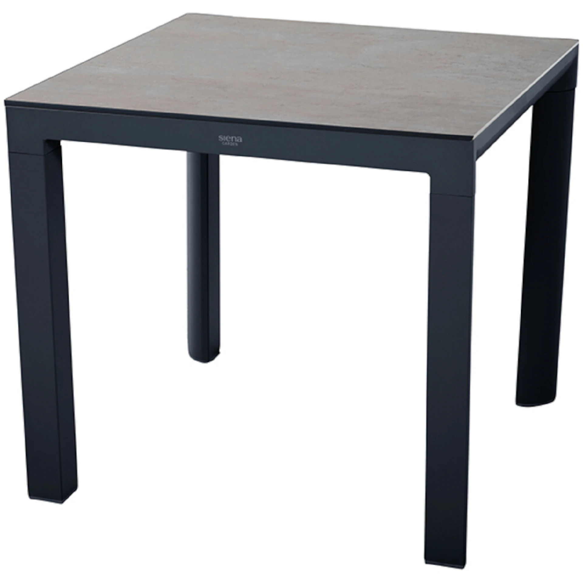 SILVA Gartentisch | 80 x 80 cm | HPL beton hell