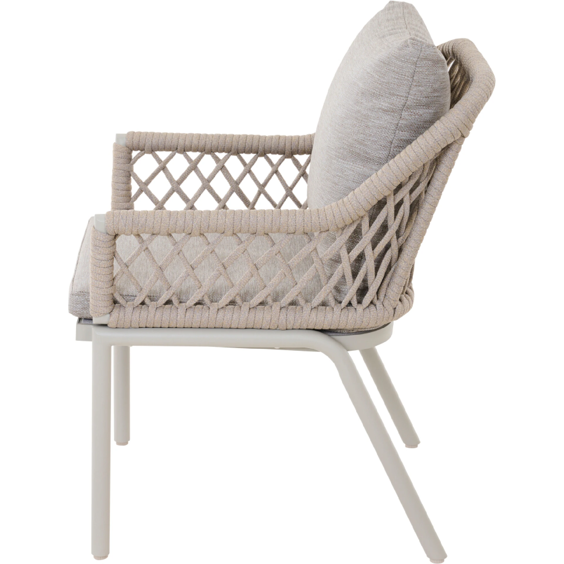 CHESTER Gartensessel | taupe grau / seidengrau