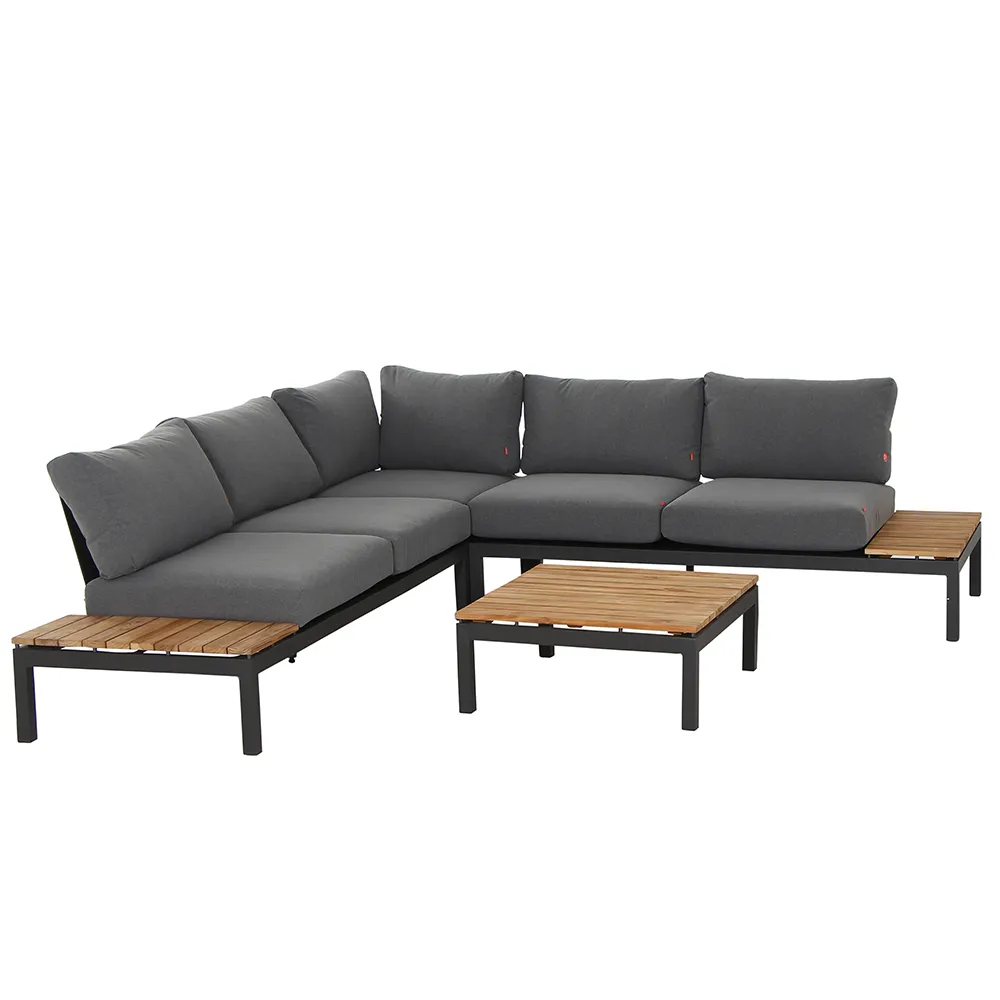 Loungeset Alvida Loungetisch + 2x 2-Sitzer-Loungesofa + Modul Ecke Loungeset Alvida Loungetisch + 2x 2-Sitzer-Loungesofa + Modul Ecke