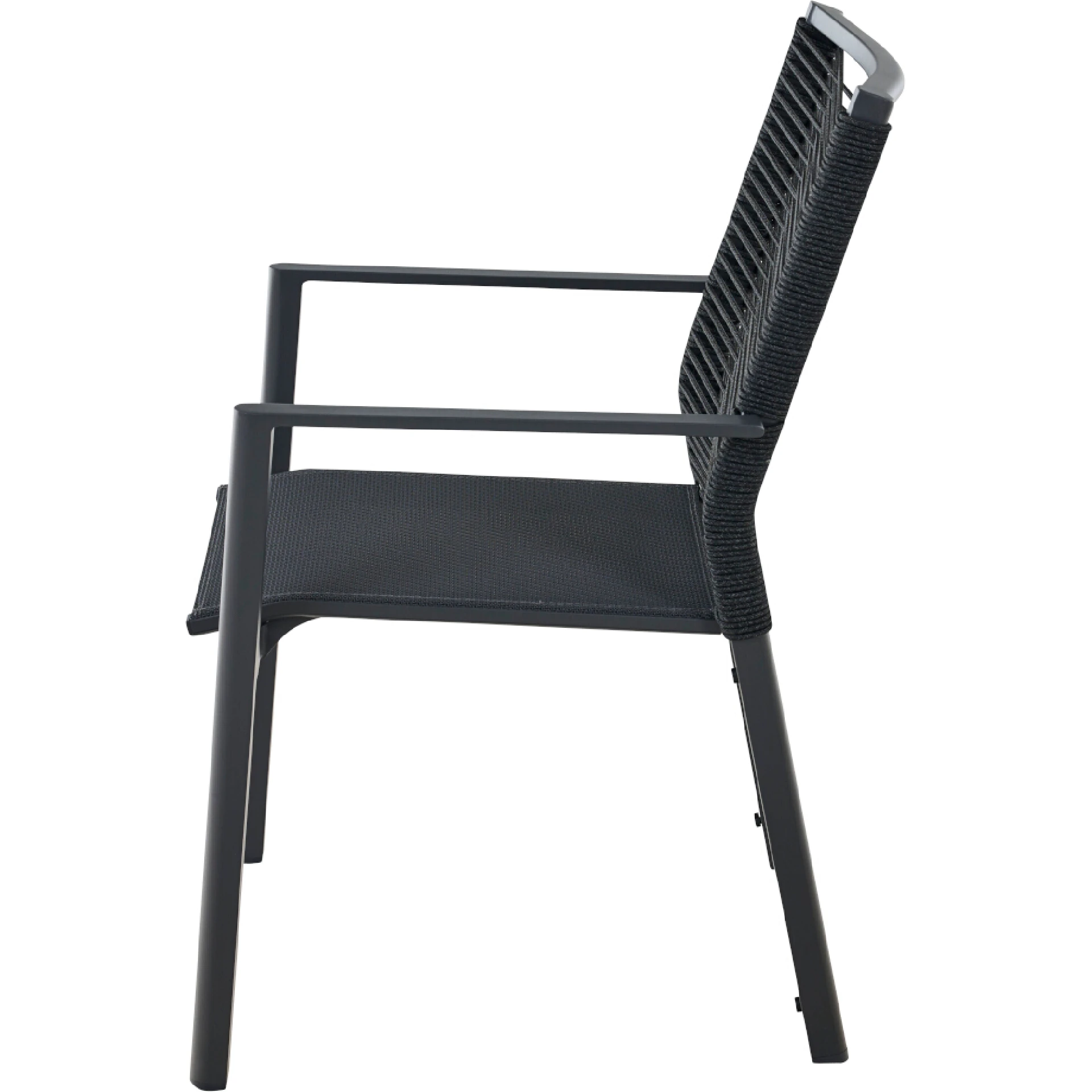 REPTON Stapelsessel | mix schwarz /anthrazit