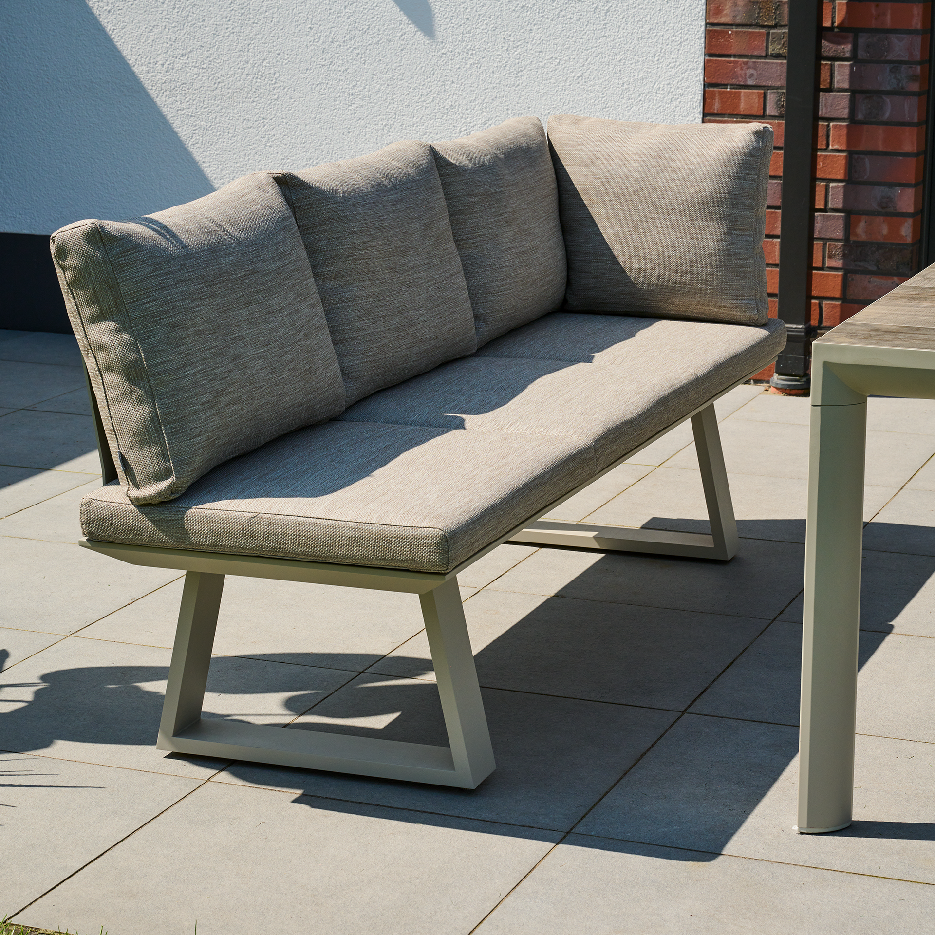 REPTON Ecklehne | mix taupe / seidengrau