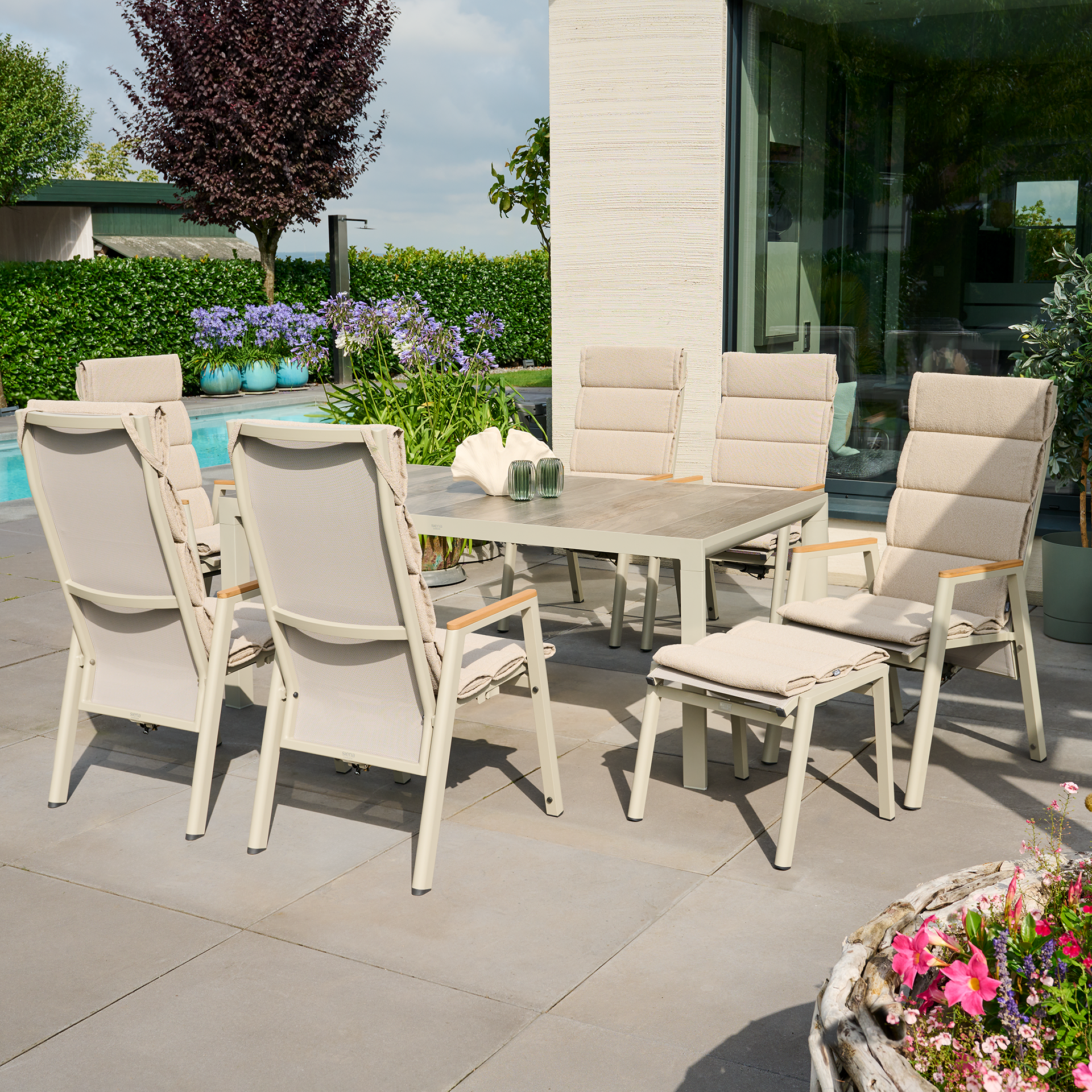 MALU Sesselauflage | toffee | 123 cm