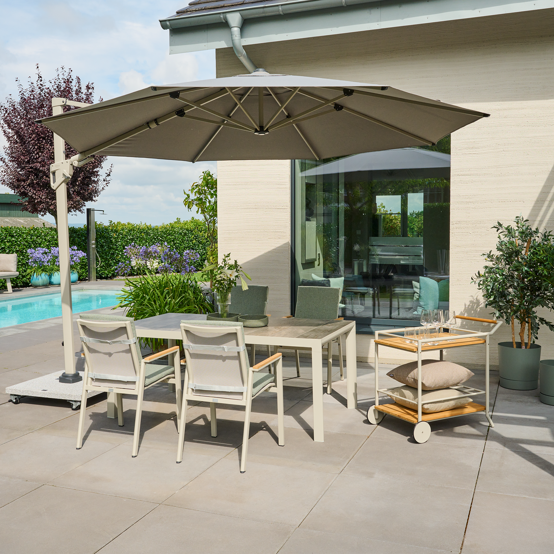 ROLITO Servierwagen | Teakholz FSC 100 % | natur /...