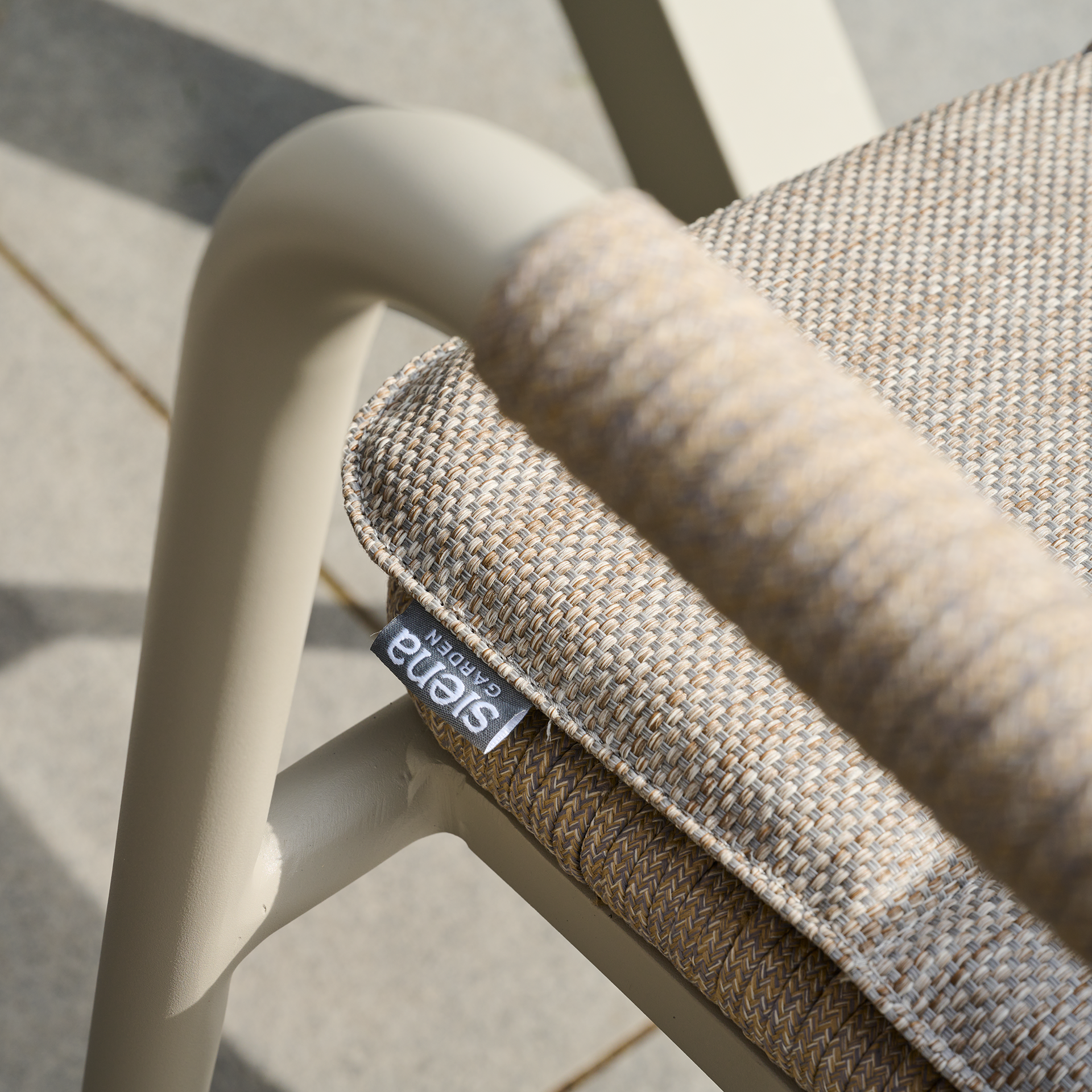 REPTON Stapelsessel | inkl. Kissen | taupe grau /s...