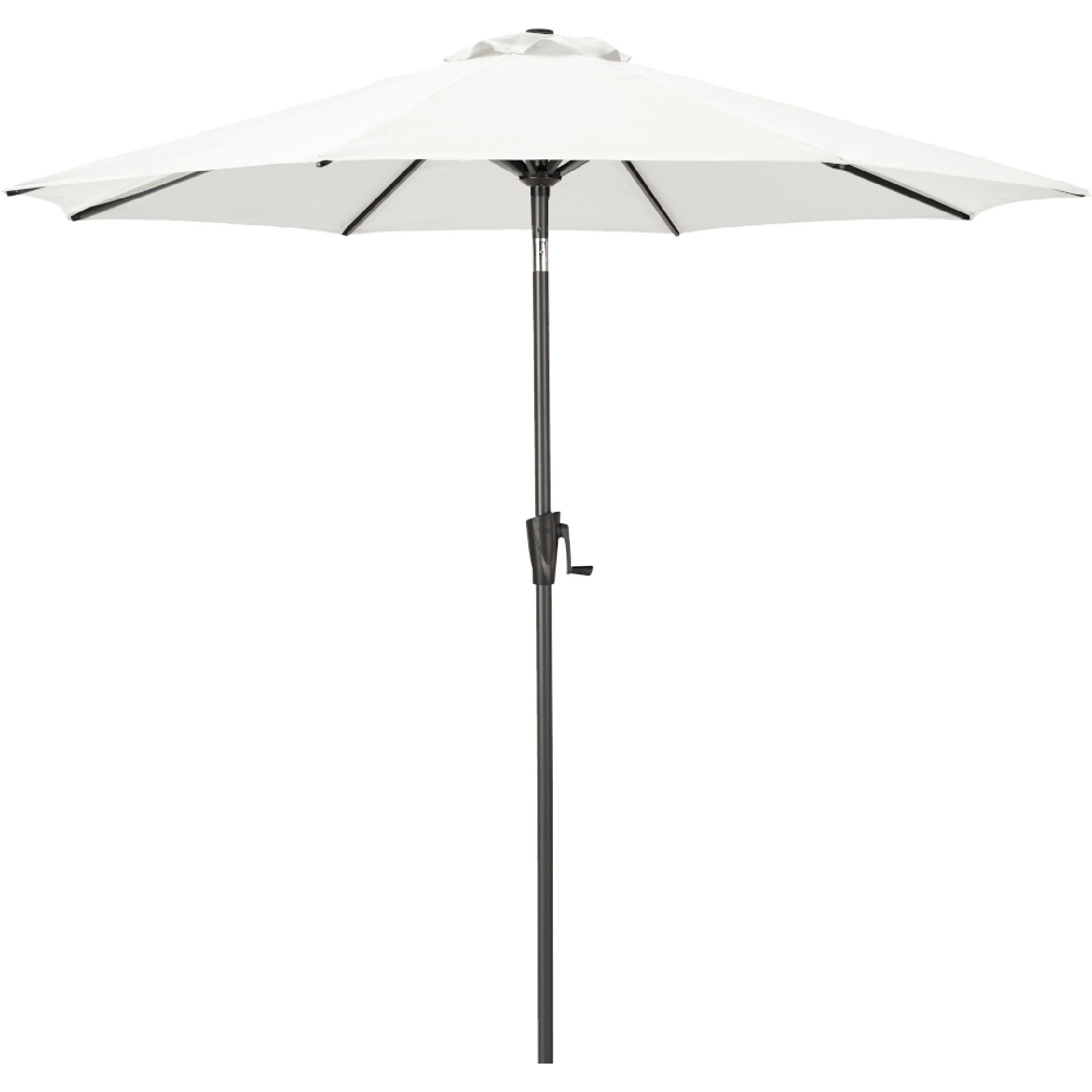 FAGUS Mittelstockschirm Kurbel | Ø 250 cm | natur / anthrazit