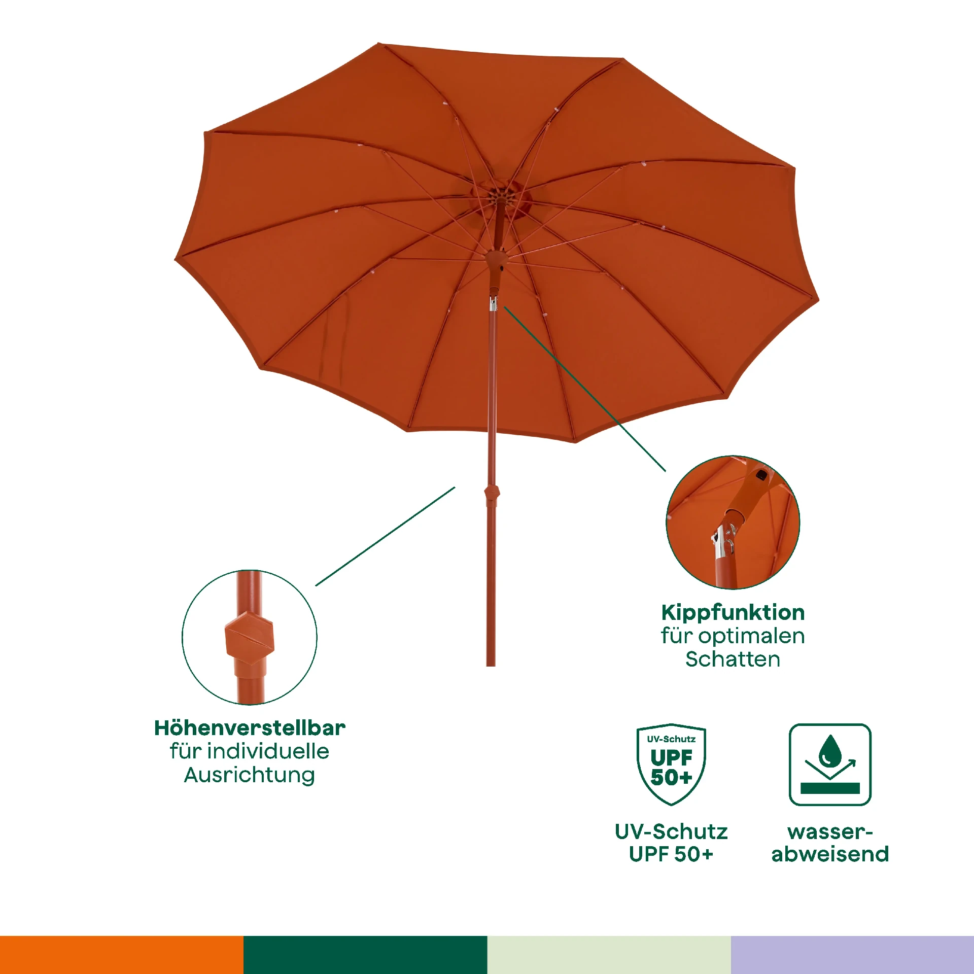 Mittelstockschirme | Paolo brick | SIENA GARDEN