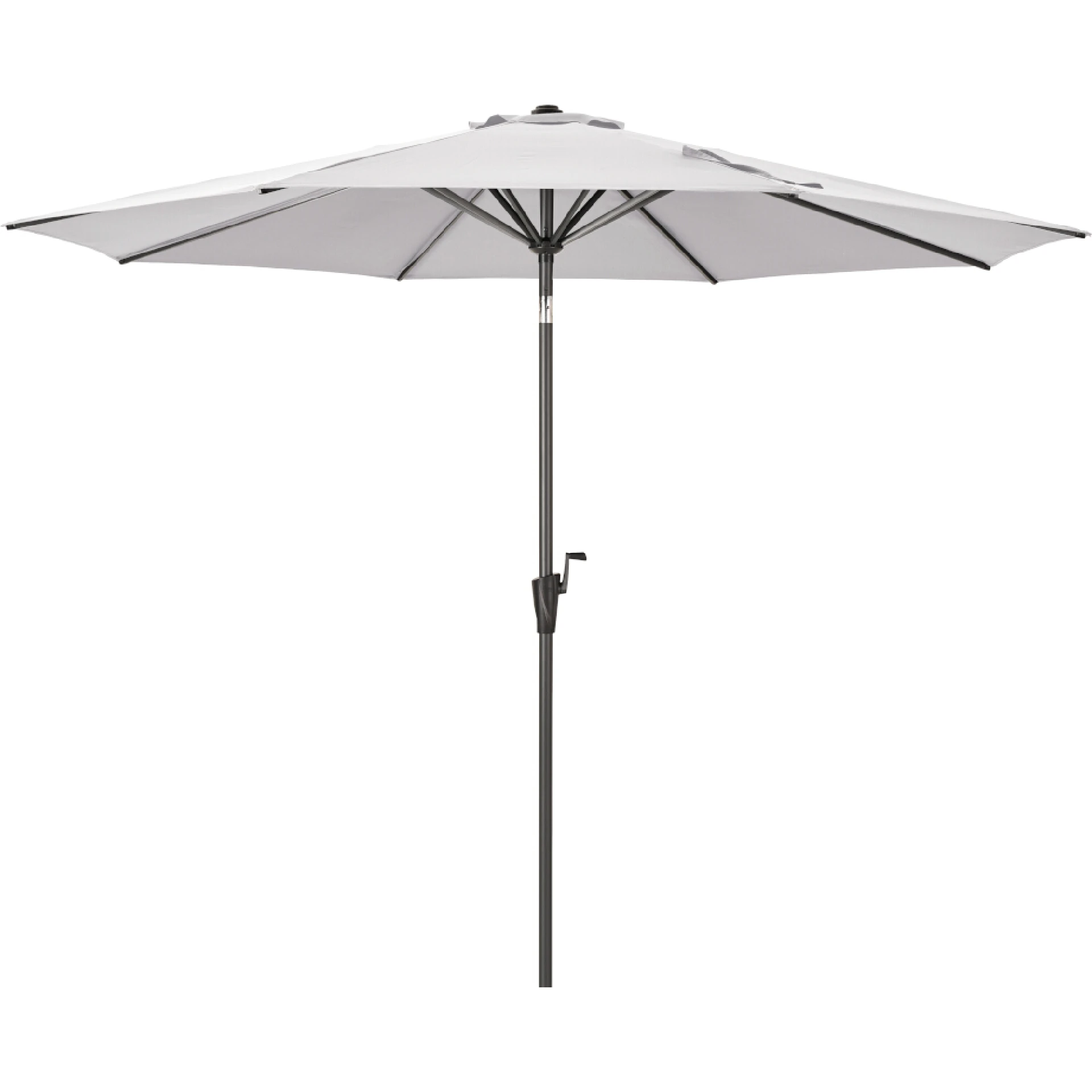 FAGUS Mittelstockschirm Kurbel | Ø 300 cm | grau / anthrazit
