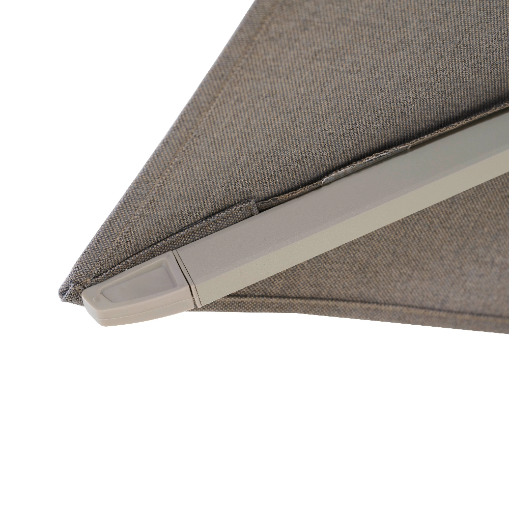 PINO N+ zweefparasol | 350 x 260 cm | taupe-gemêleerd...