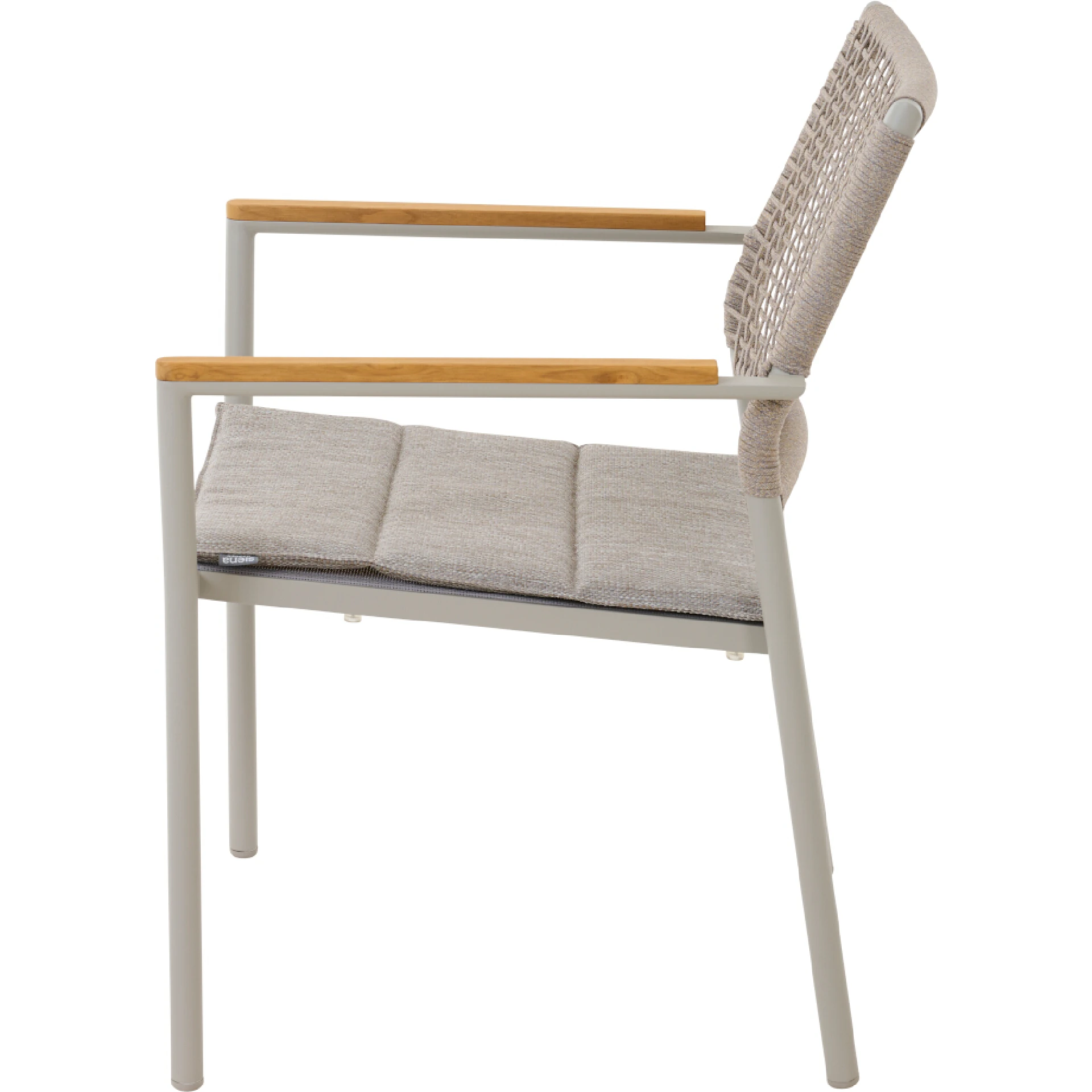 KENT Stapelsessel | Teakholz FSC 100 % | taupe gra...