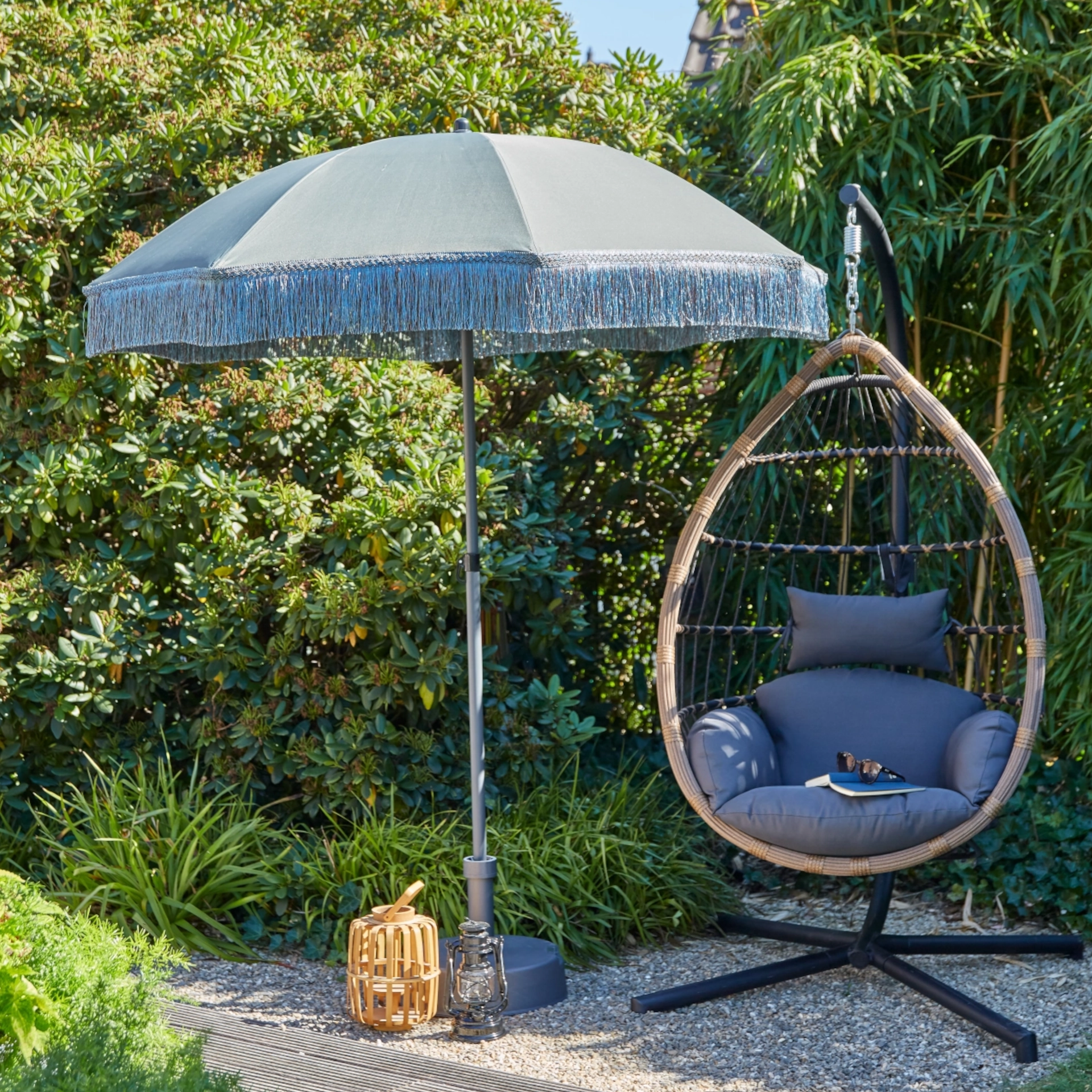 Betonnen parasolvoet 30 kg antraciet, 19-54 mm | SIENA GARDEN