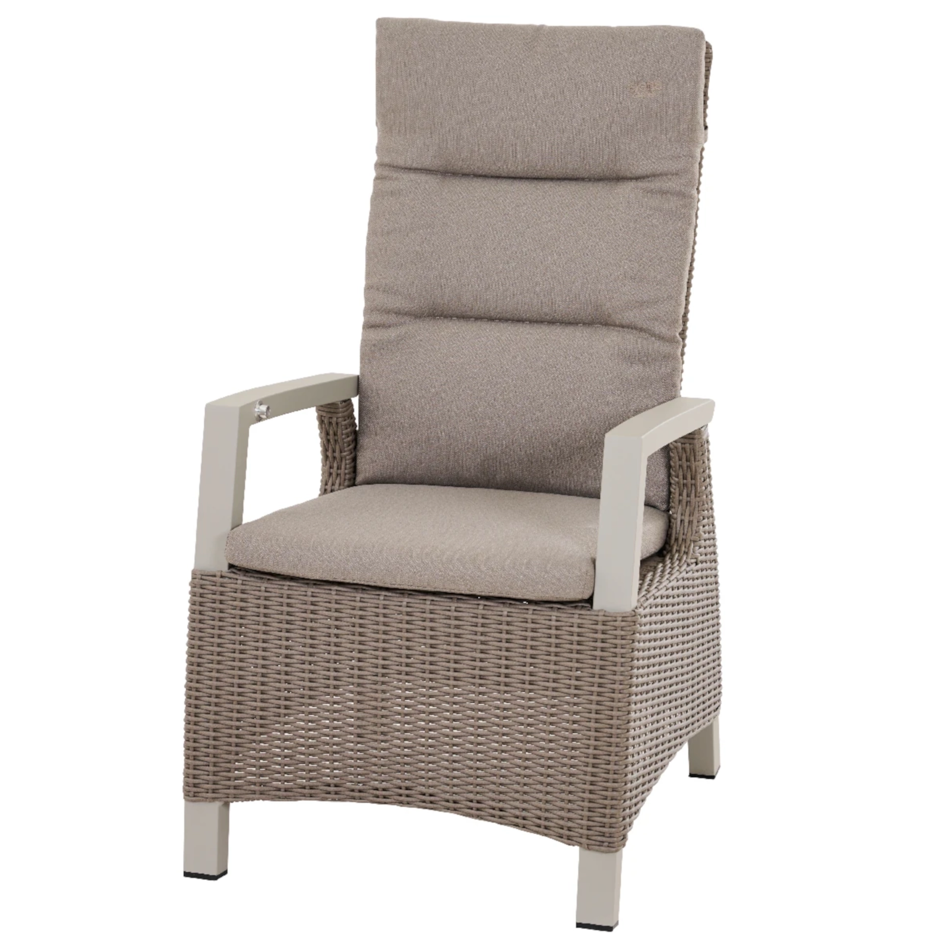 SINCRO / CORIDO Gartenmöbel Set | 6 Sitzplätze | washed grey / mixed taupe | inkl. Auflage