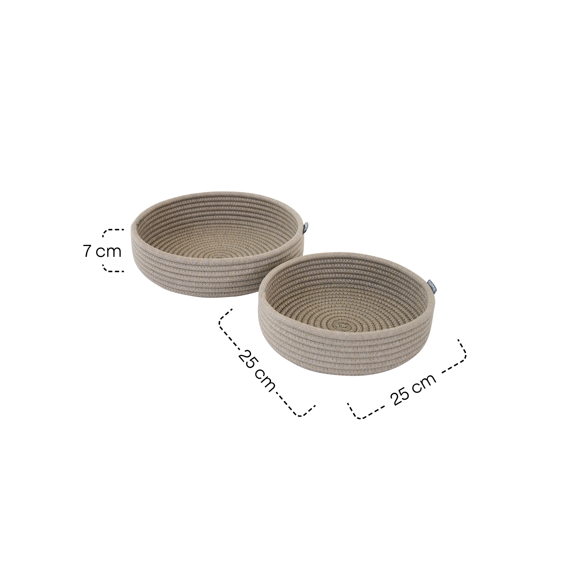 CUSCO Dekoschalen Set | 2-teilig | Ø25 und Ø30 c...