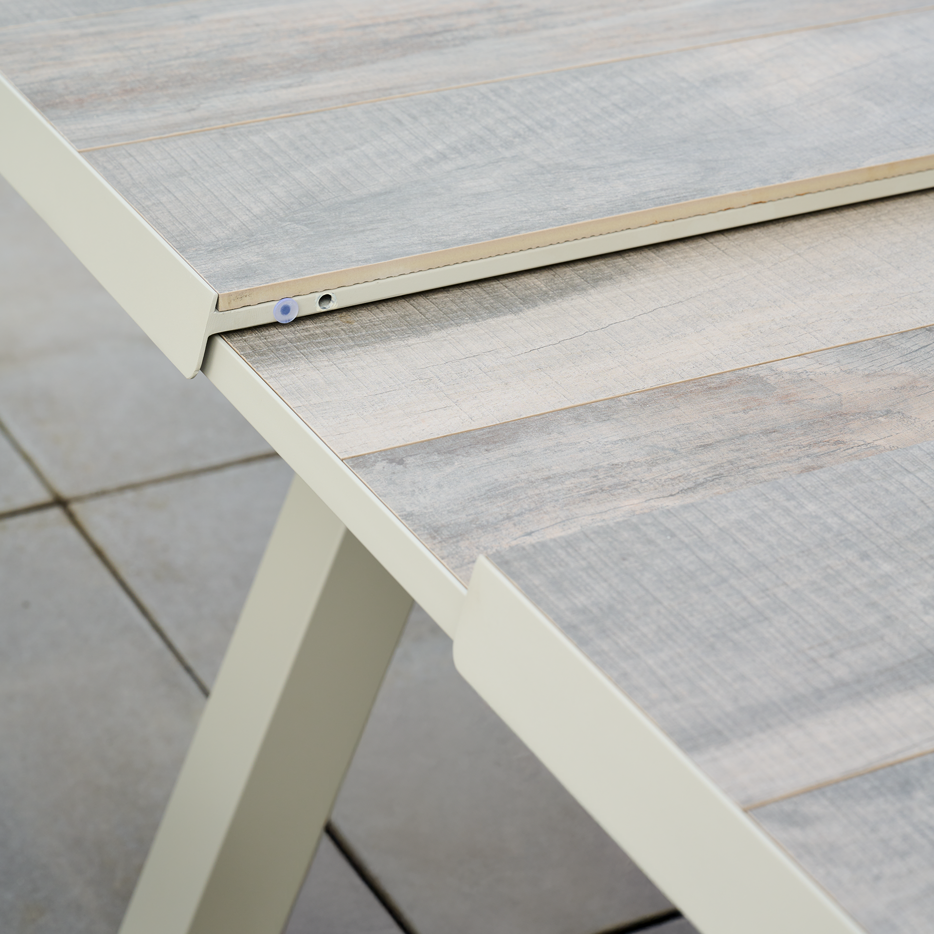 Ausziehtisch TIRANA matt seidengrau / Keramik | Ga...