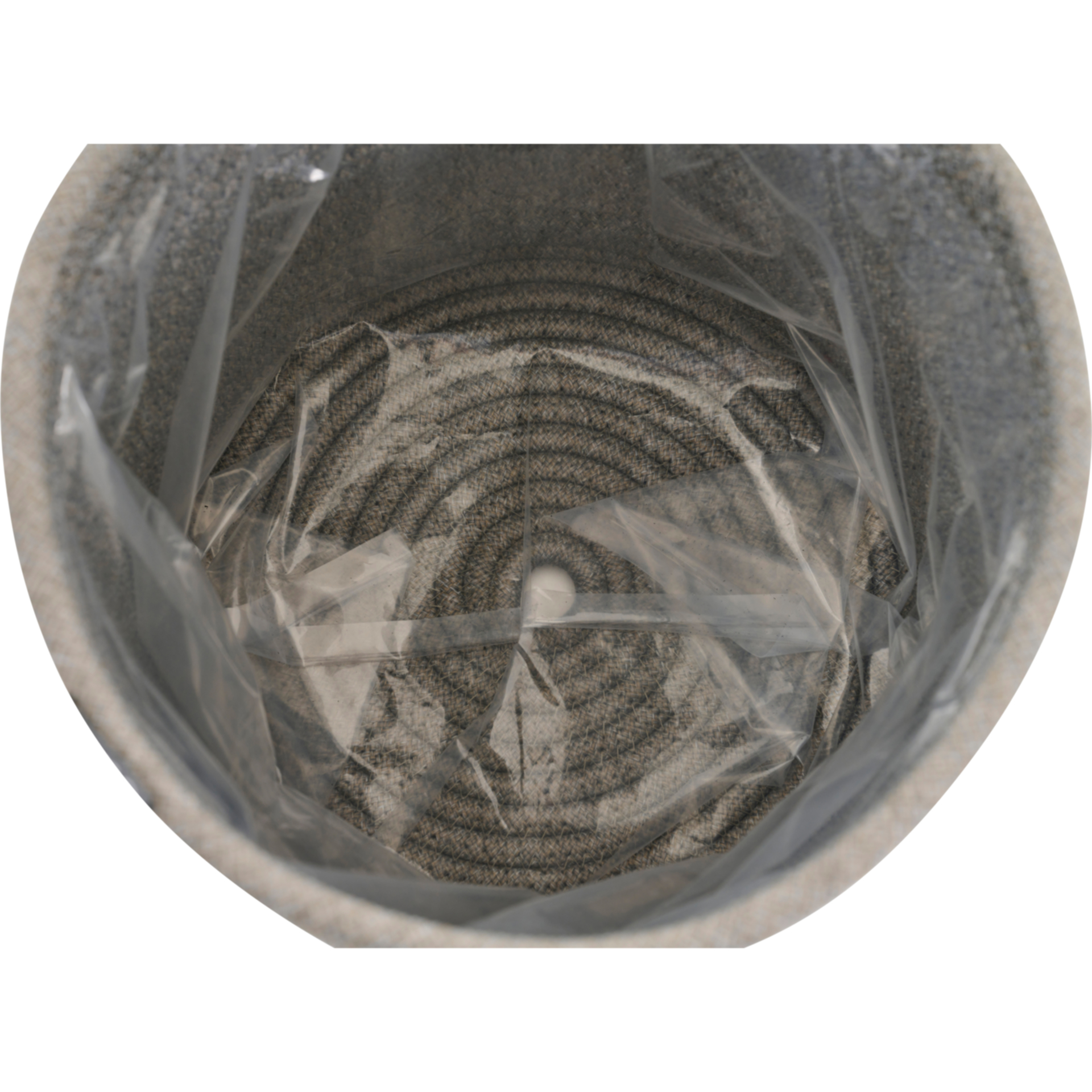 Pflanzgefäß | FIORA Ø  26 cm grau Kordel | SIEN...