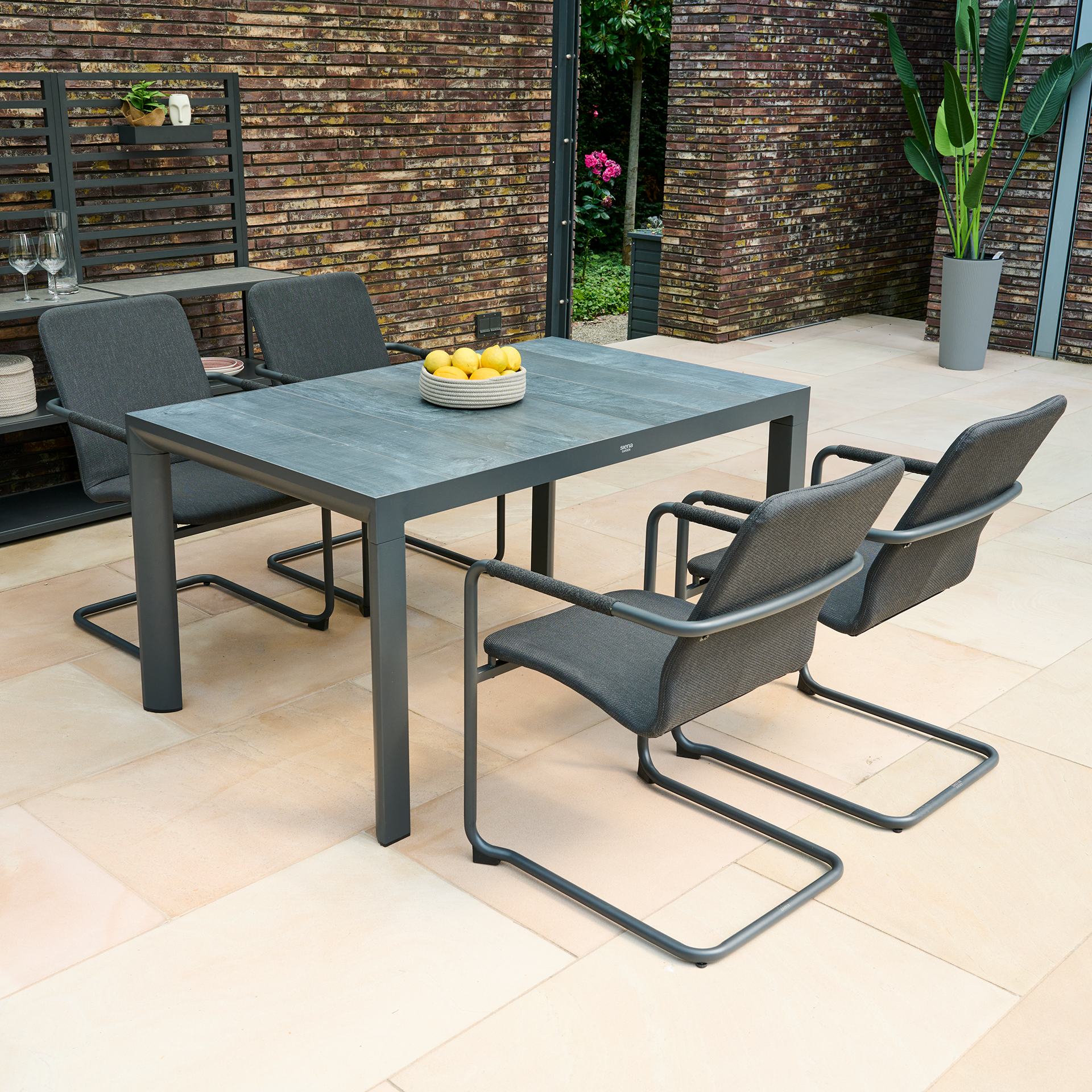 REPTON Schwingstuhl | mix schwarz / anthrazit