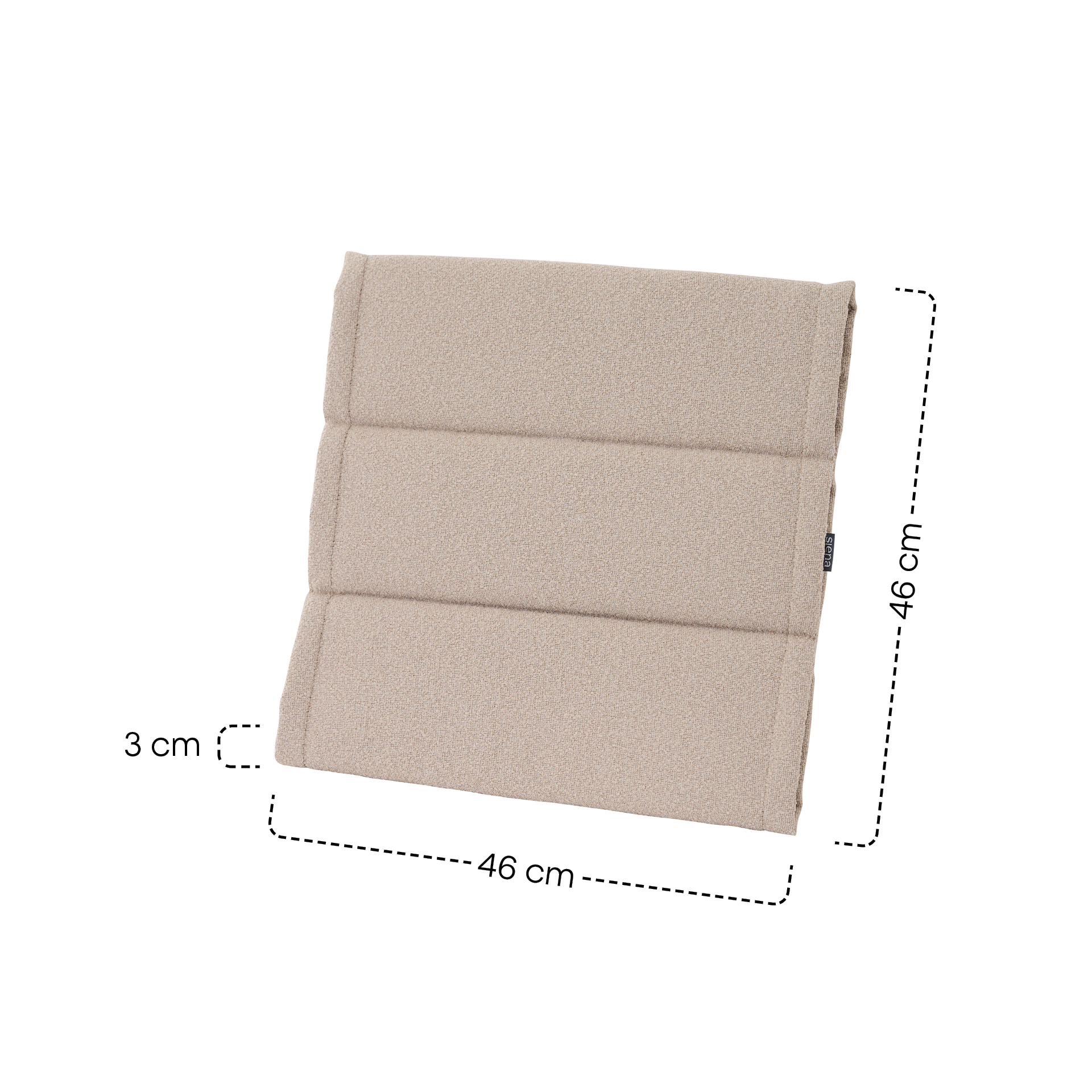 MALU Sitzkissen | toffee | 46 x 46 cm