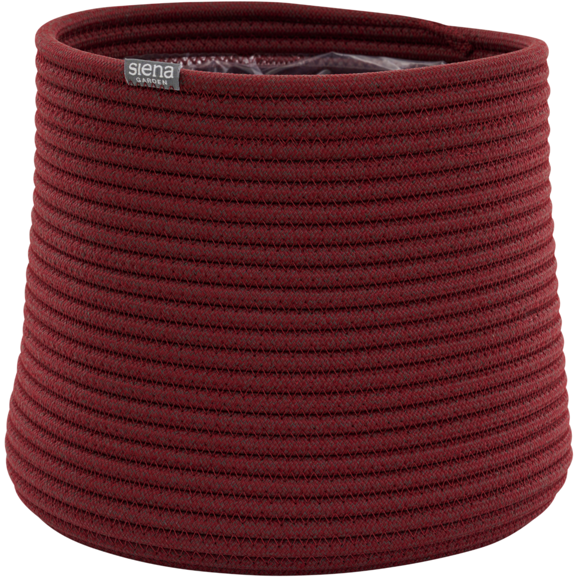 Pflanzgefäß | LINEA Ø 30/26 cm oxidrot Kordel |...