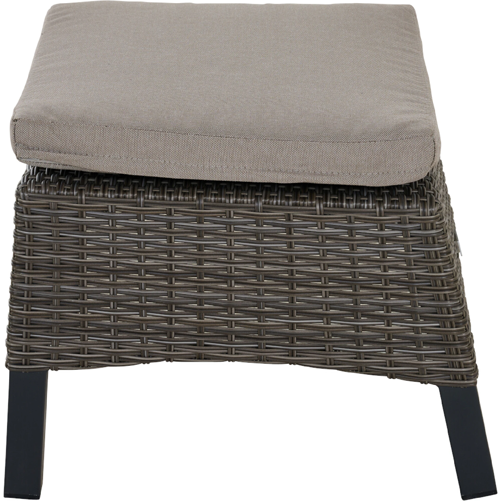 TARANTO Hocker | inkl. Kissen | charcoal grey / an...