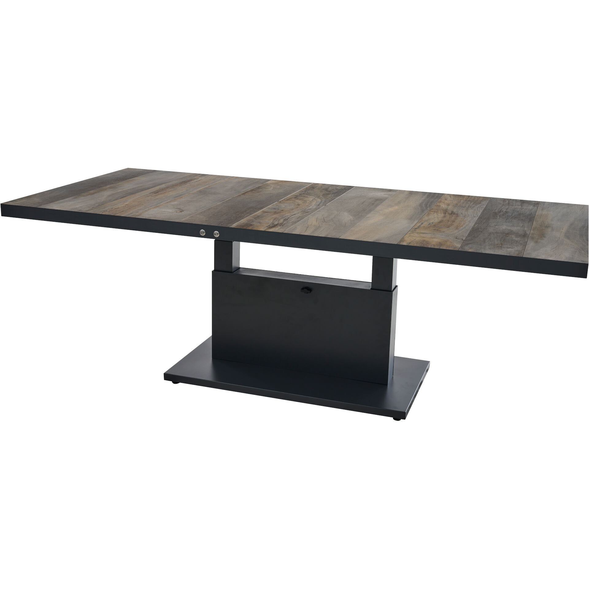 TALINA+ elektrisch höhenverstellbarer Tisch | 220 x 100 cm | Keramik washed-grey