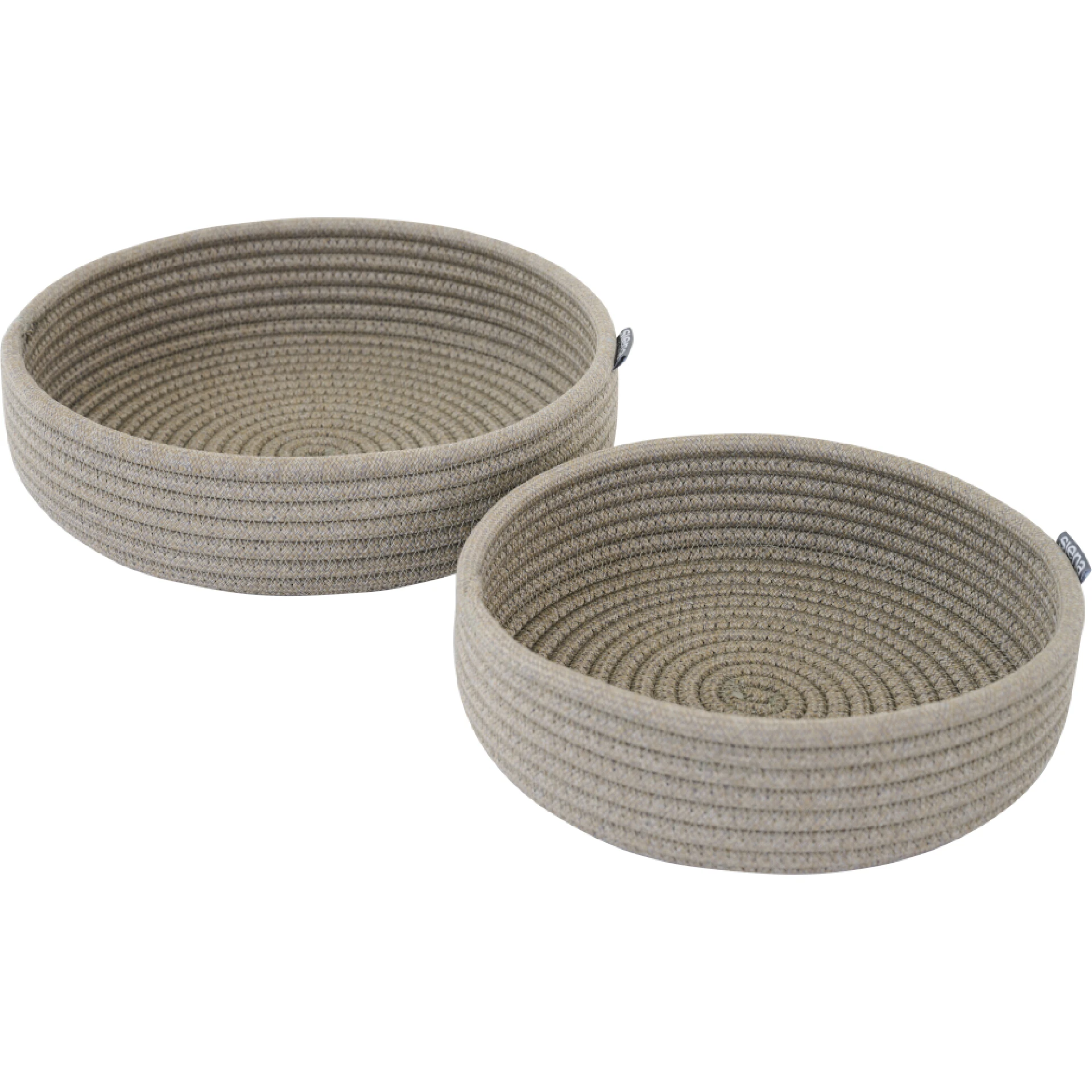 BOWL Dekoschalen Set | 2-teilig | Ø25 und Ø30 cm | taupe