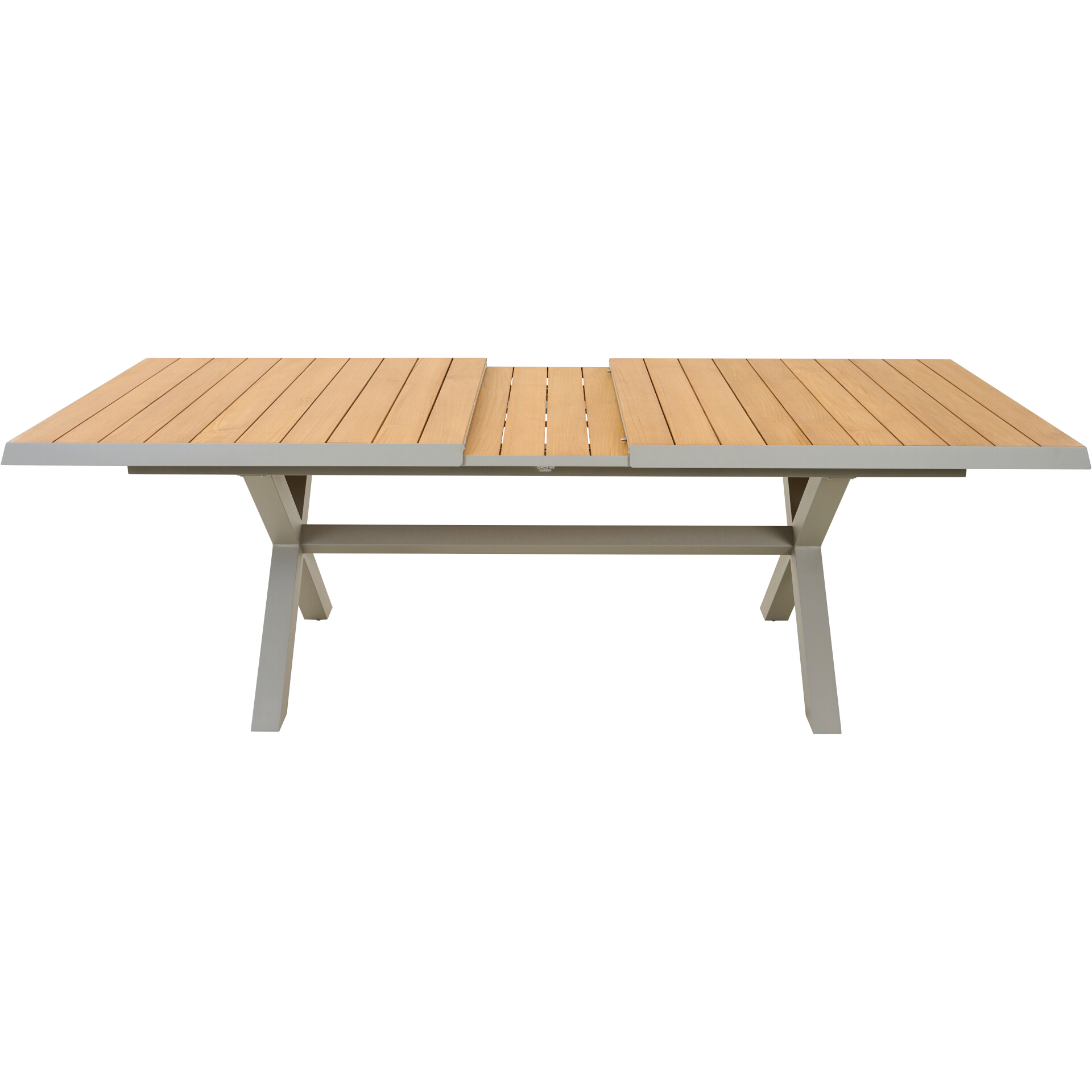 Ausziehtisch SINCRO matt seidengrau / Teak FSC | G...