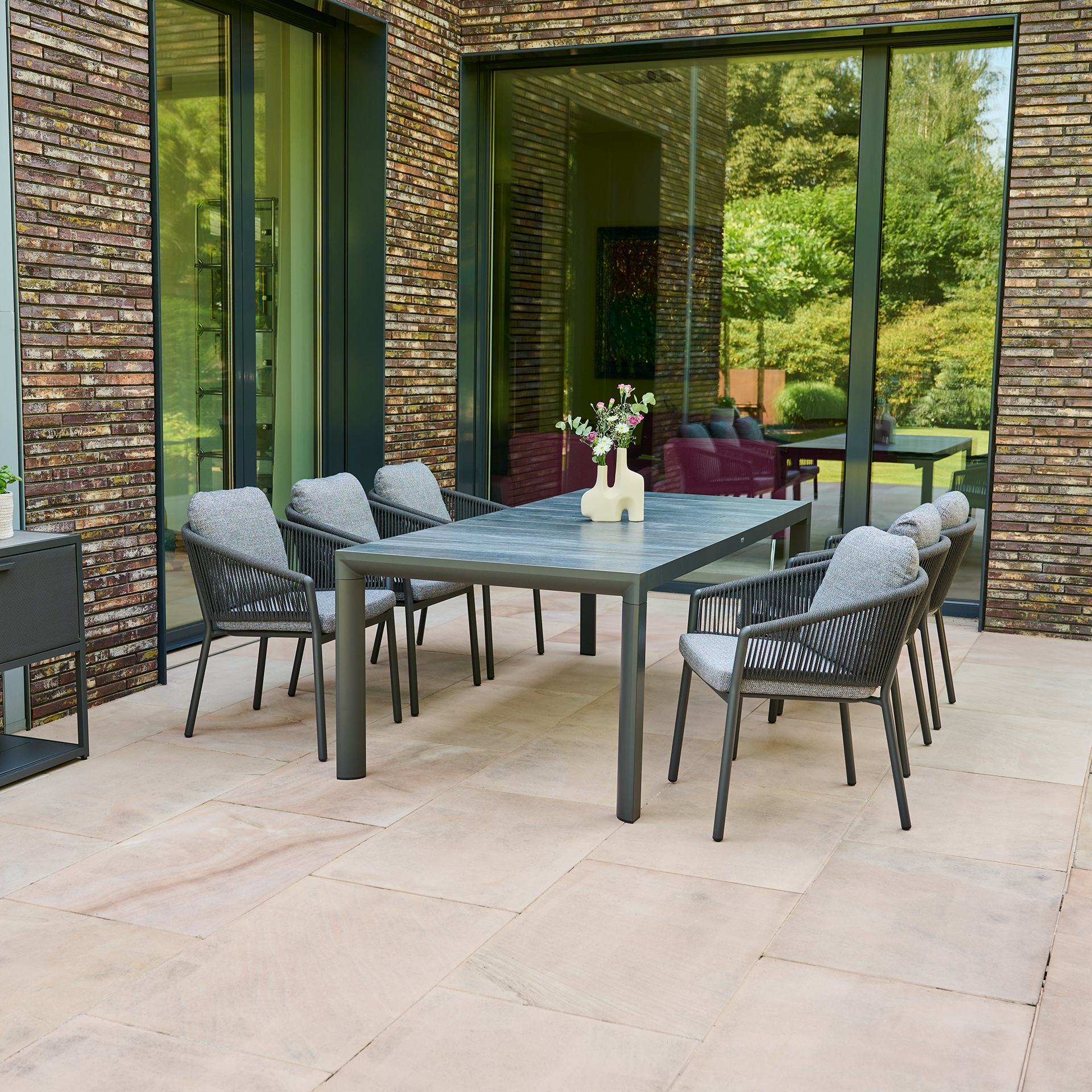 MERANO Stapelsessel | inkl. Kissen | basalt grey /...