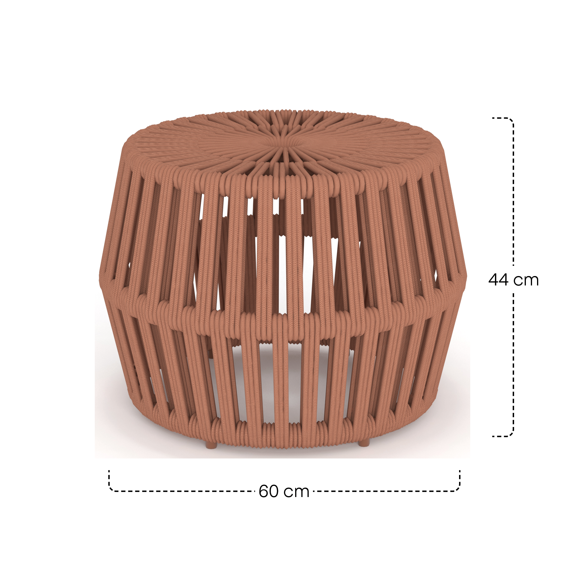 SEDIO Hocker | Ø 60 x 44 cm | brick