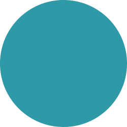 Symbol Kreis in aqua