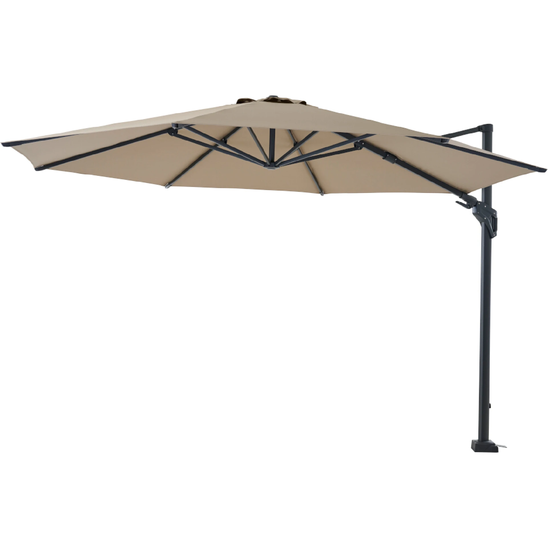 FAGUS N+ Ampelschirm | Ø 350 cm | taupe / anthraz...