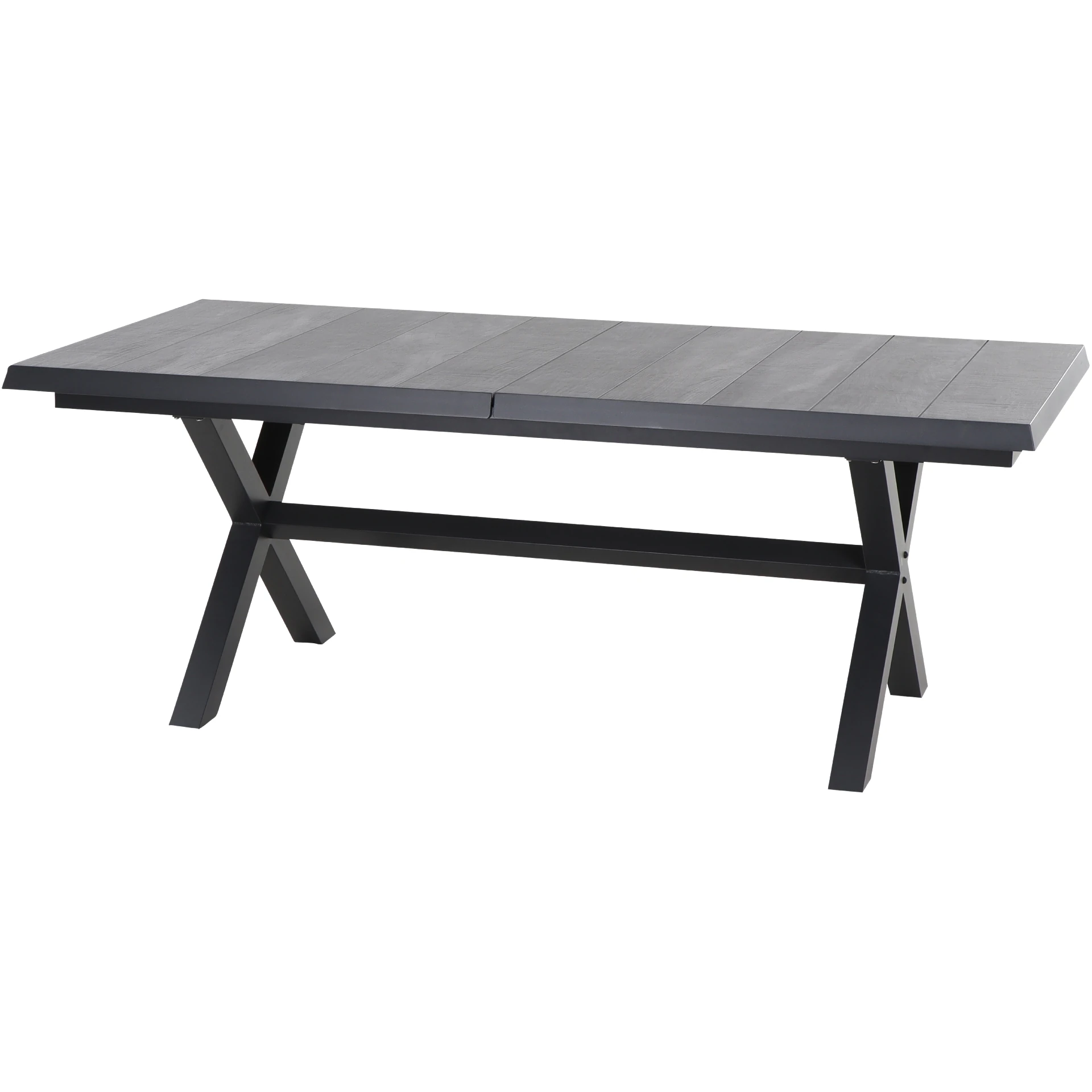 SINCRO/VALENCIA Gartenmöbel Set | 6 Sitzplätze | wood grey / matt anthrazit | inkl. Auflage