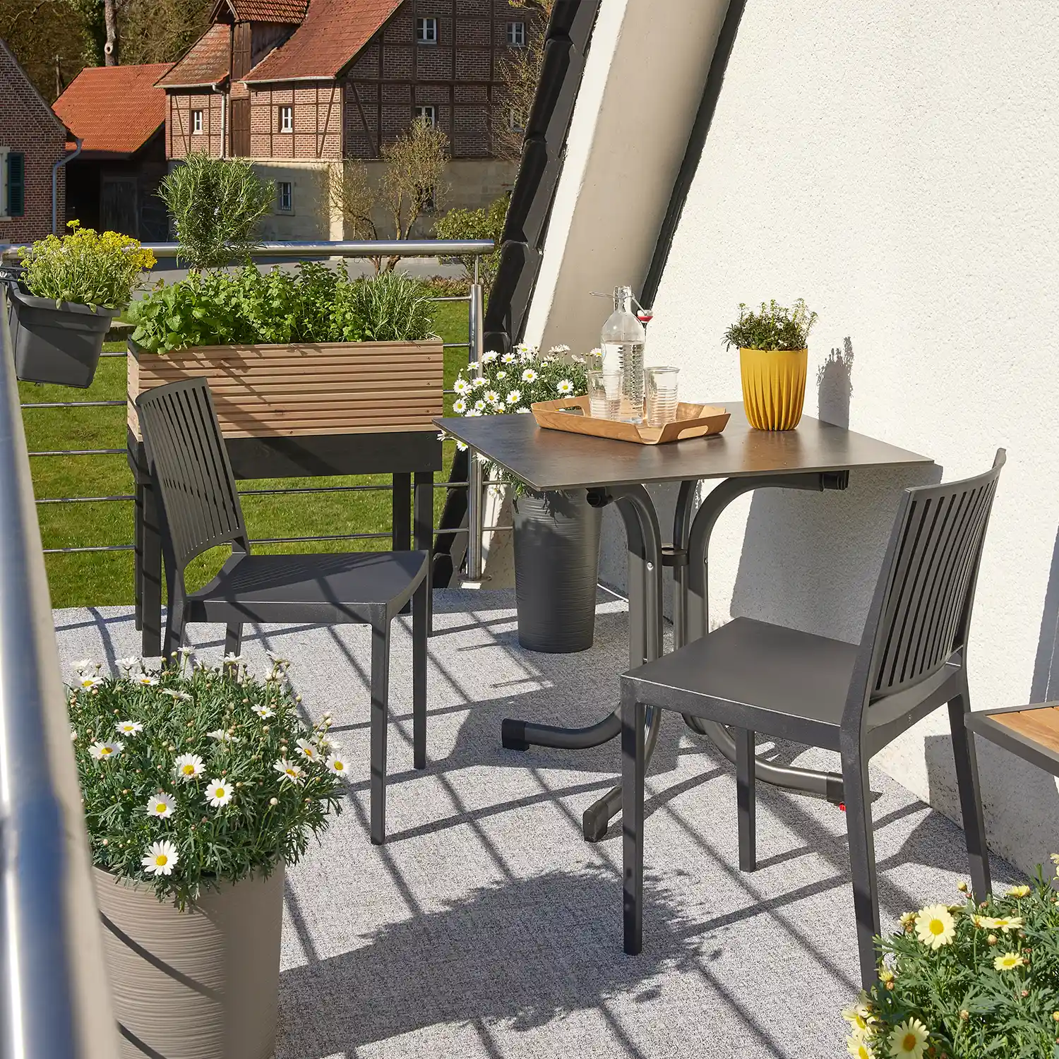 Gartenstuhl stapelbar Urban Lights Lane anthrazit