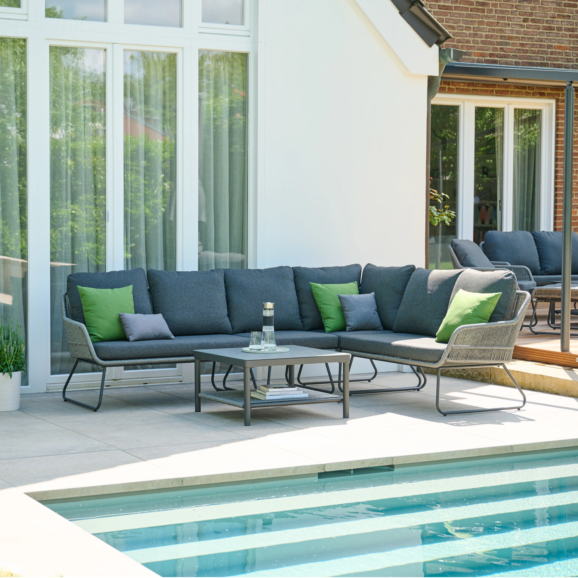 Loungeset Kansas Loungetisch + Ecklounge Loungeset Kansas Loungetisch + Ecklounge