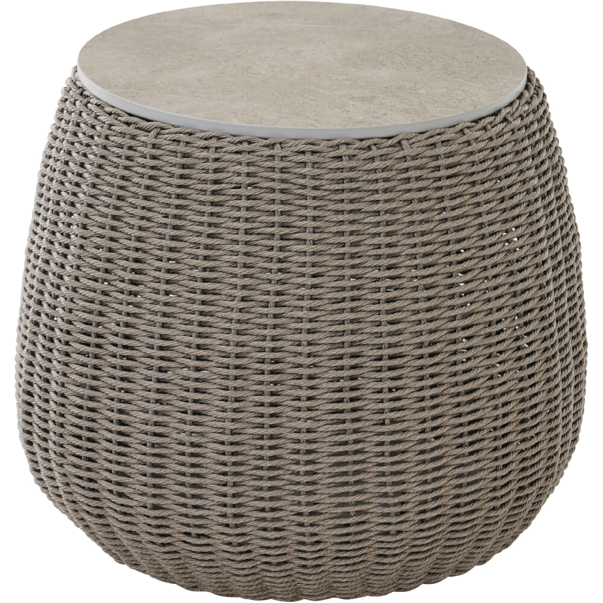 LIGURIA Beistelltisch |  Ø 54 cm | taupe / anthrazit