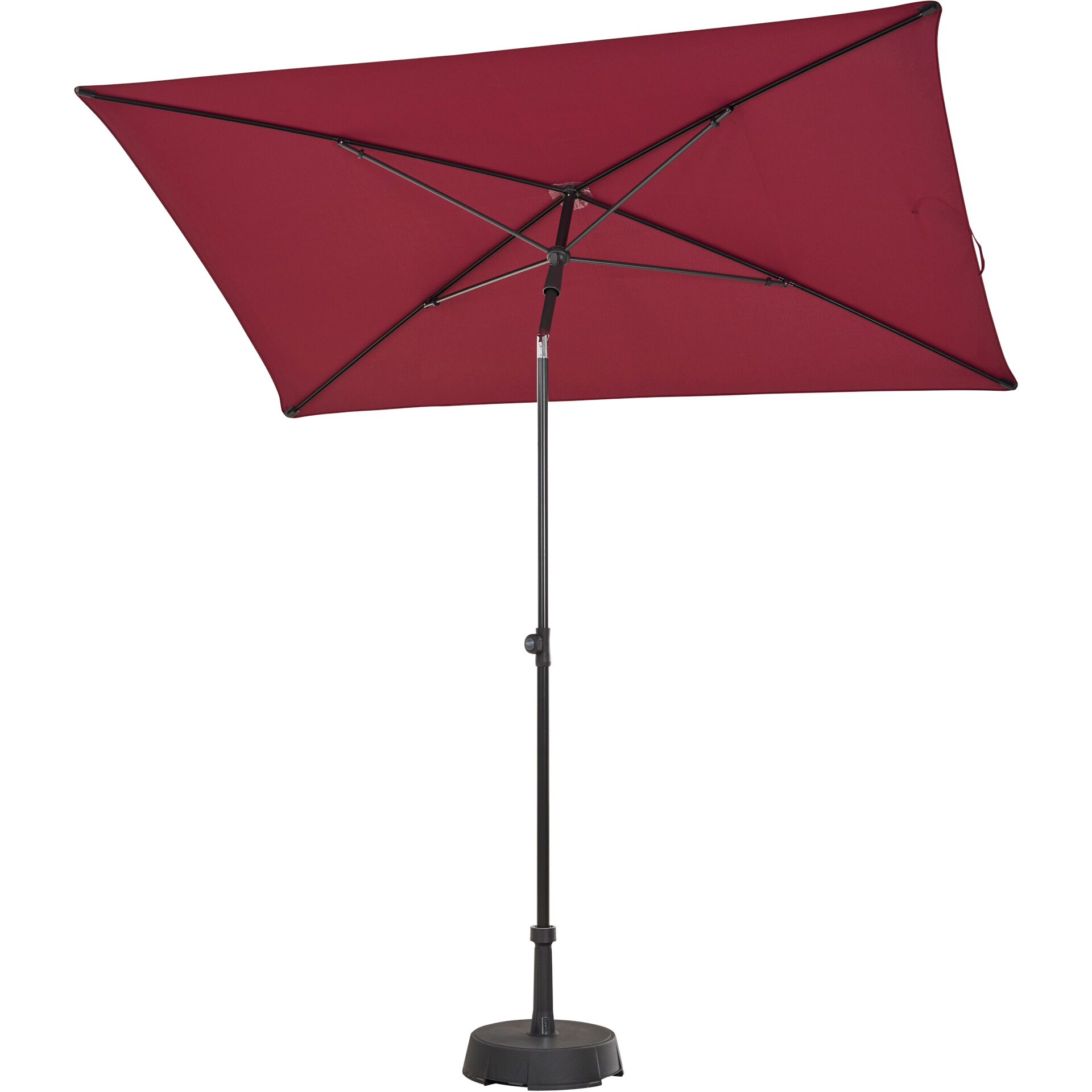 CITY Push Mittelstockschirm | 210 x 140 cm | plum ...