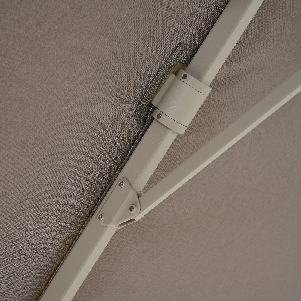 PINO N+ zweefparasol | 350 x 260 cm | taupe-gemêleerd...