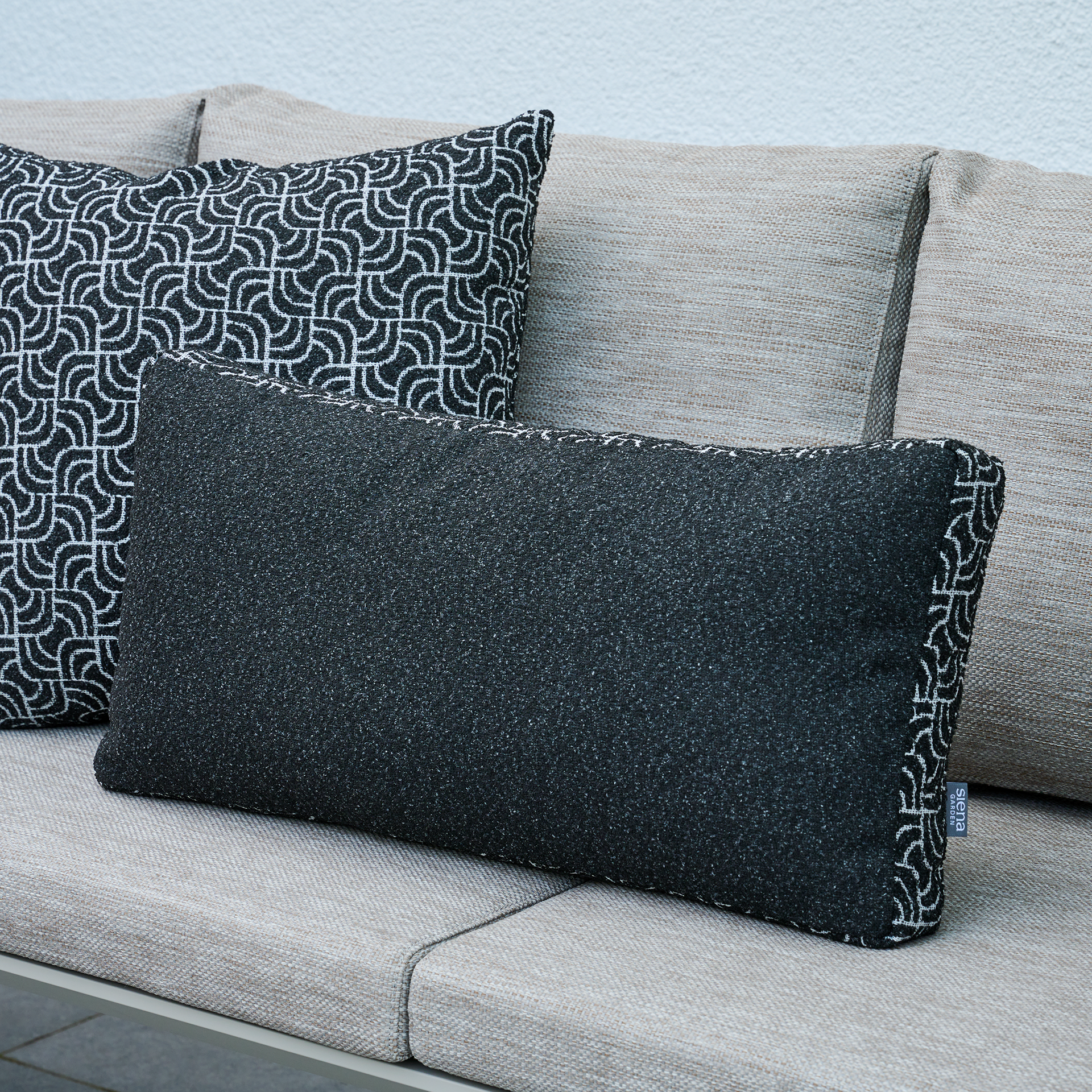 BLACK & WHITE Dekokissen | 60 x 30 cm