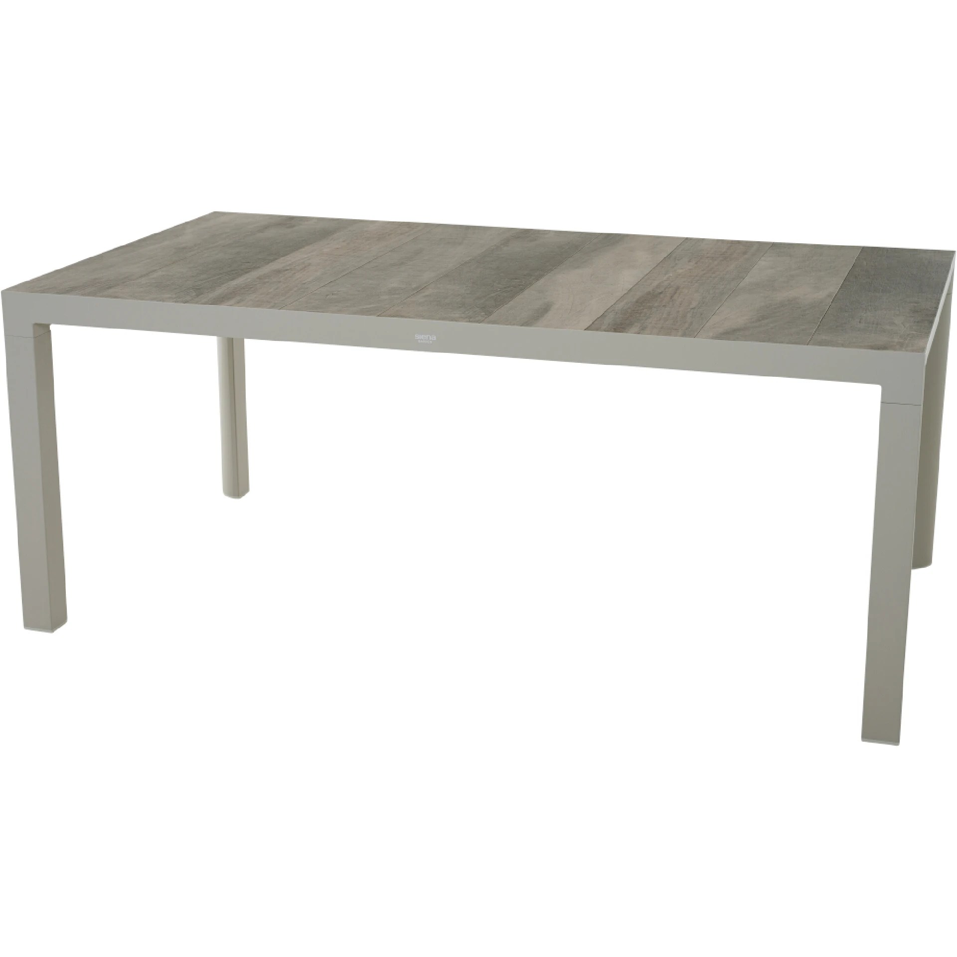 SILVA Gartentisch | 180 x 100 cm | Keramik washed-grey