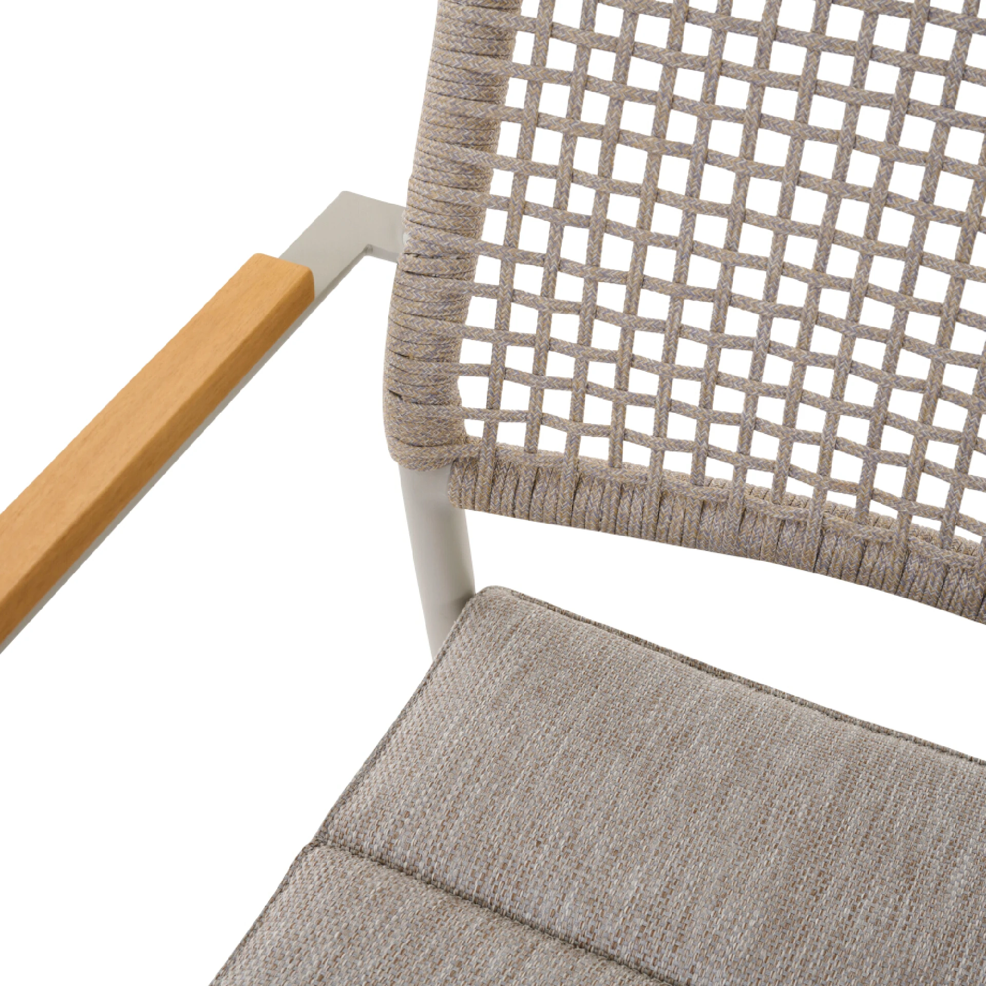 KENT Stapelsessel | Teakholz FSC 100 % | taupe gra...