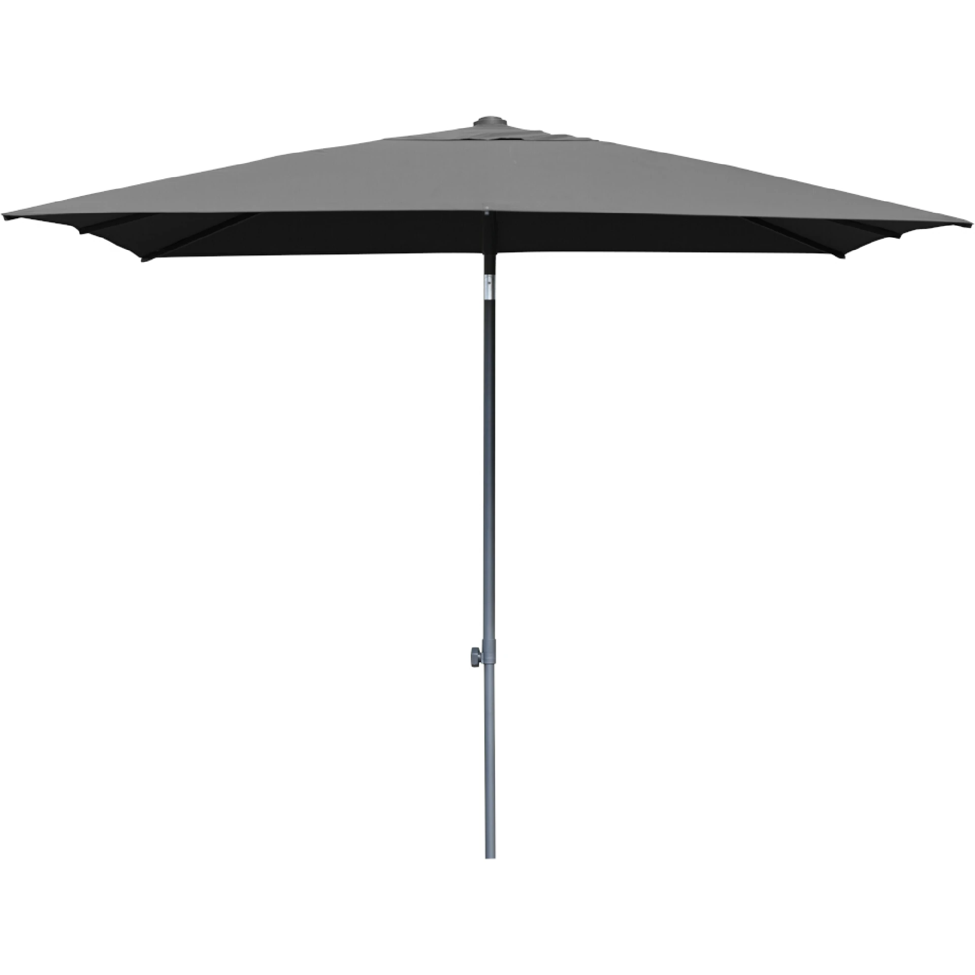 FAGUS Mittelstockschirm PushUp | 250 x 250 cm | anthrazit / anthrazit