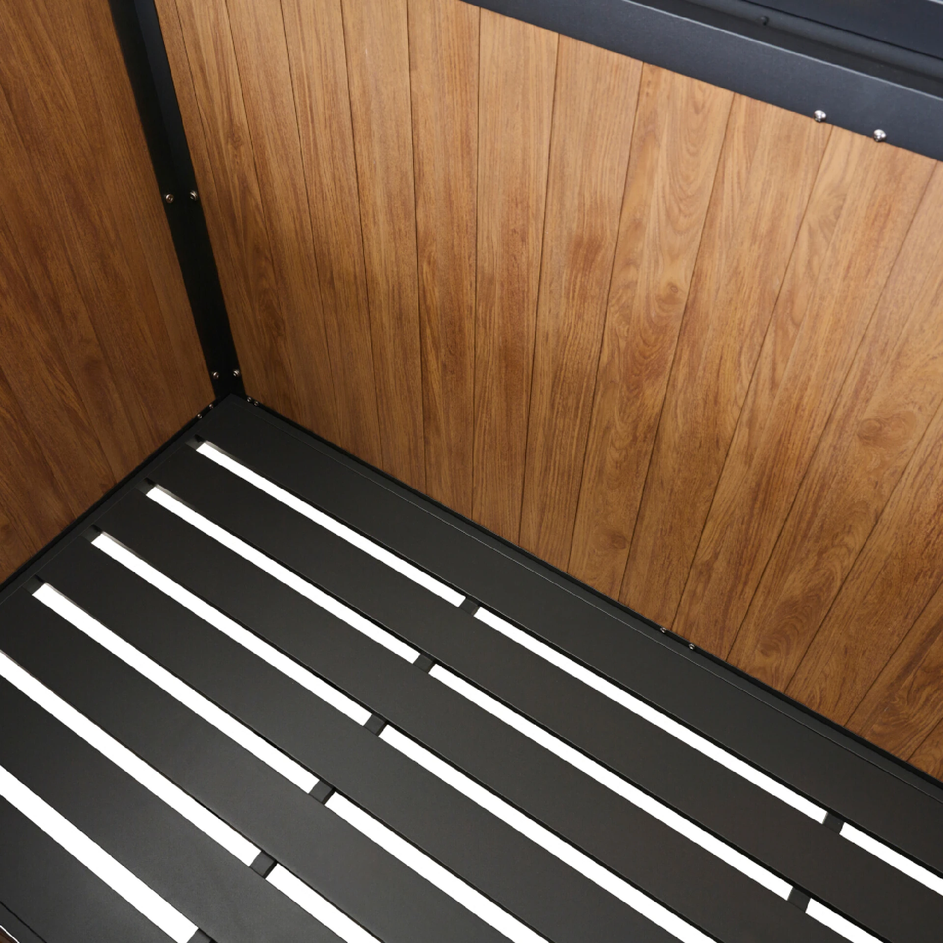 SABANO Kissenbox | 181 x 79 x 75 cm | Teak / anthr...