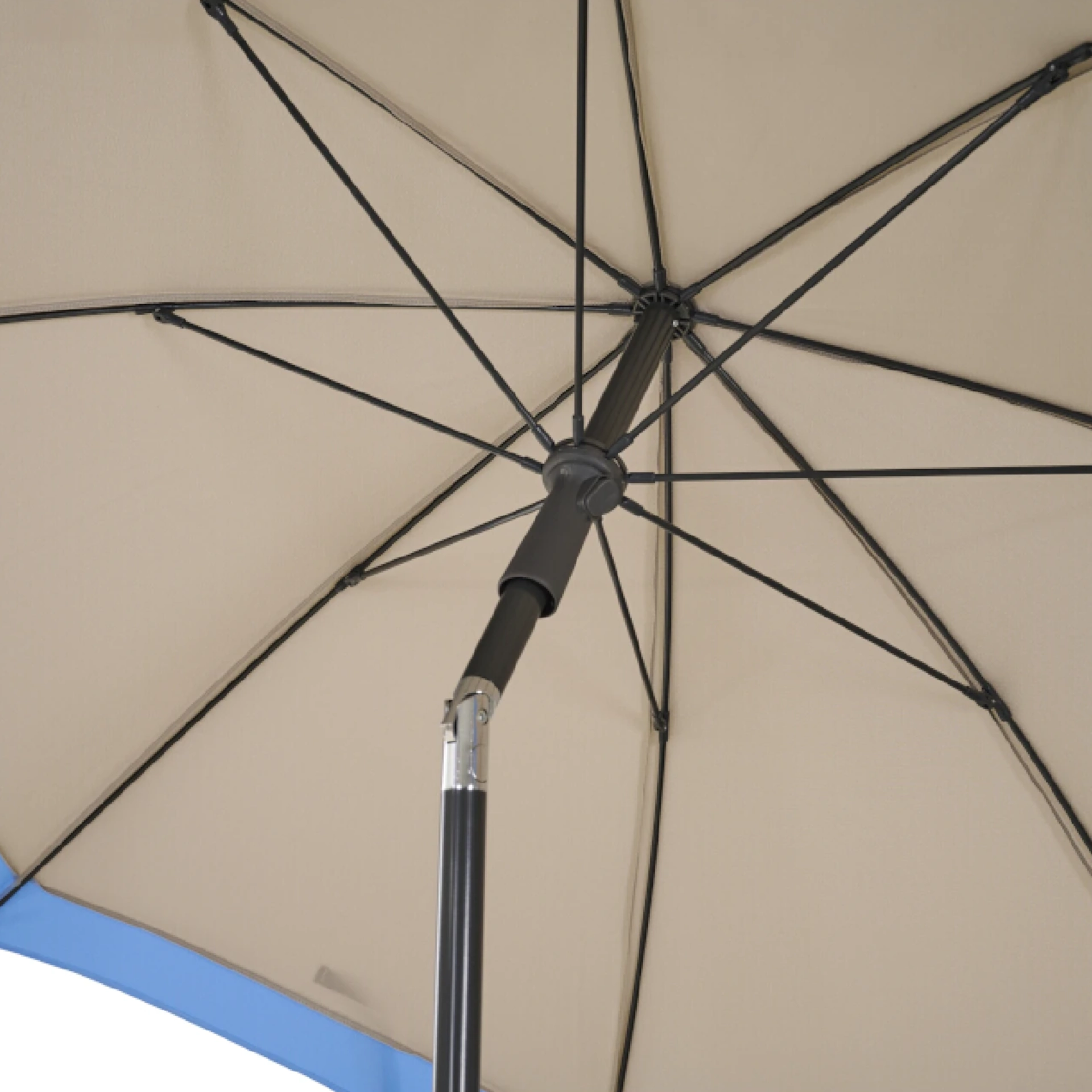 CITY Push Mittelstockschirm | Ø 180 cm | beige-bl...