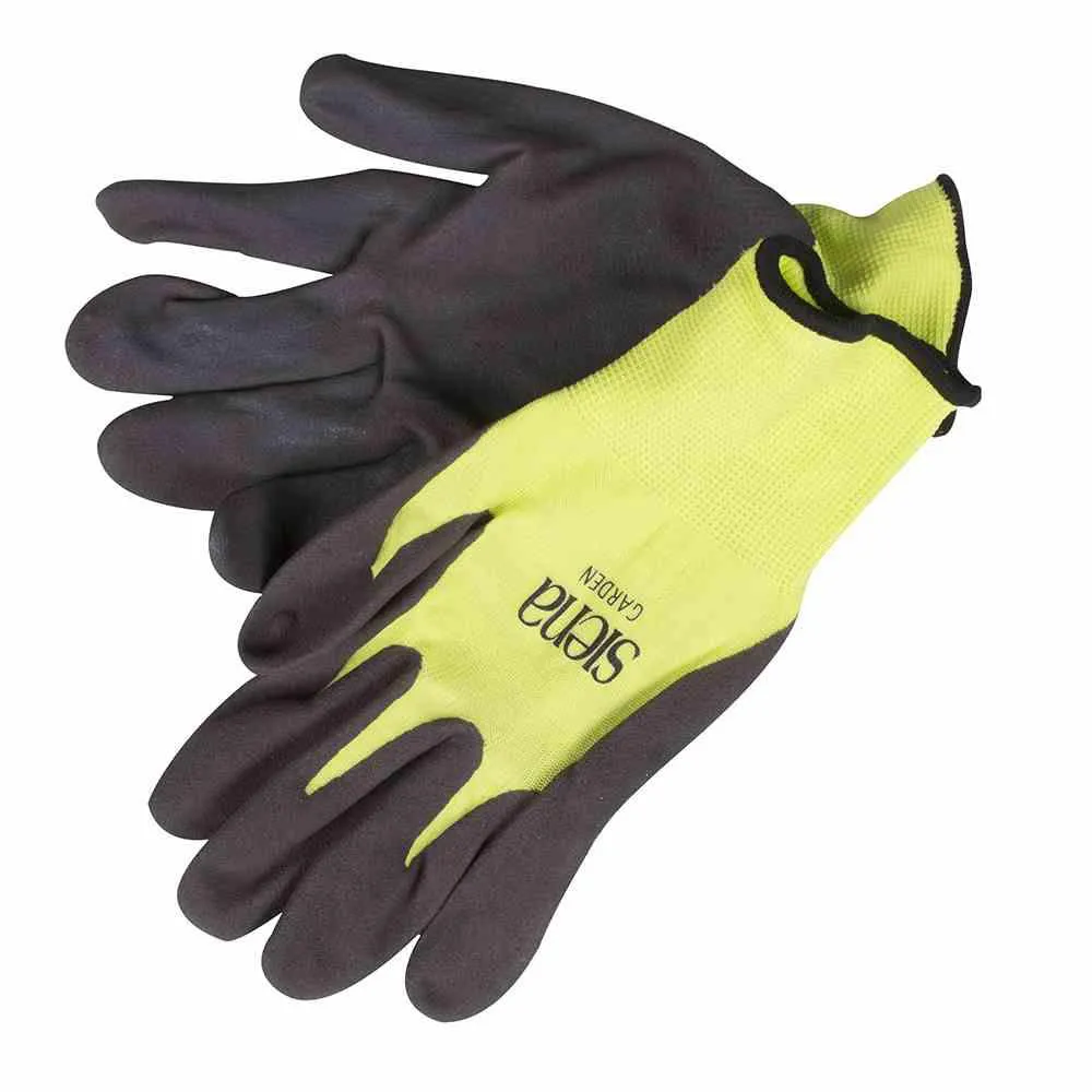 Handschuh SuperFl S7,grün, taupe, Nylon und Micronitrils