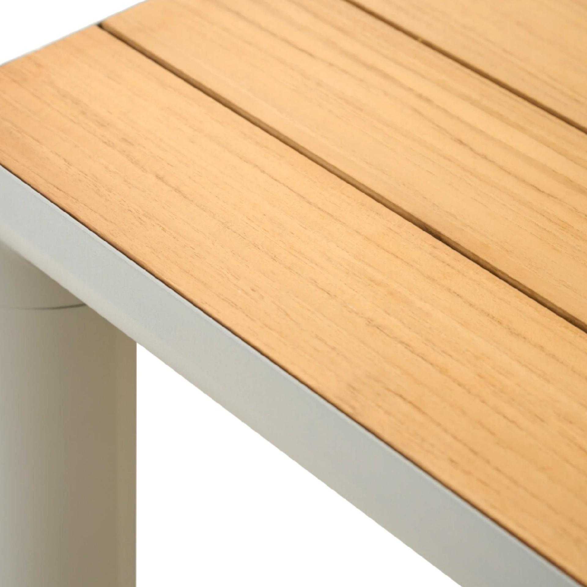 Gartentisch SILVA matt seidengrau / Teak FSC | Ess...