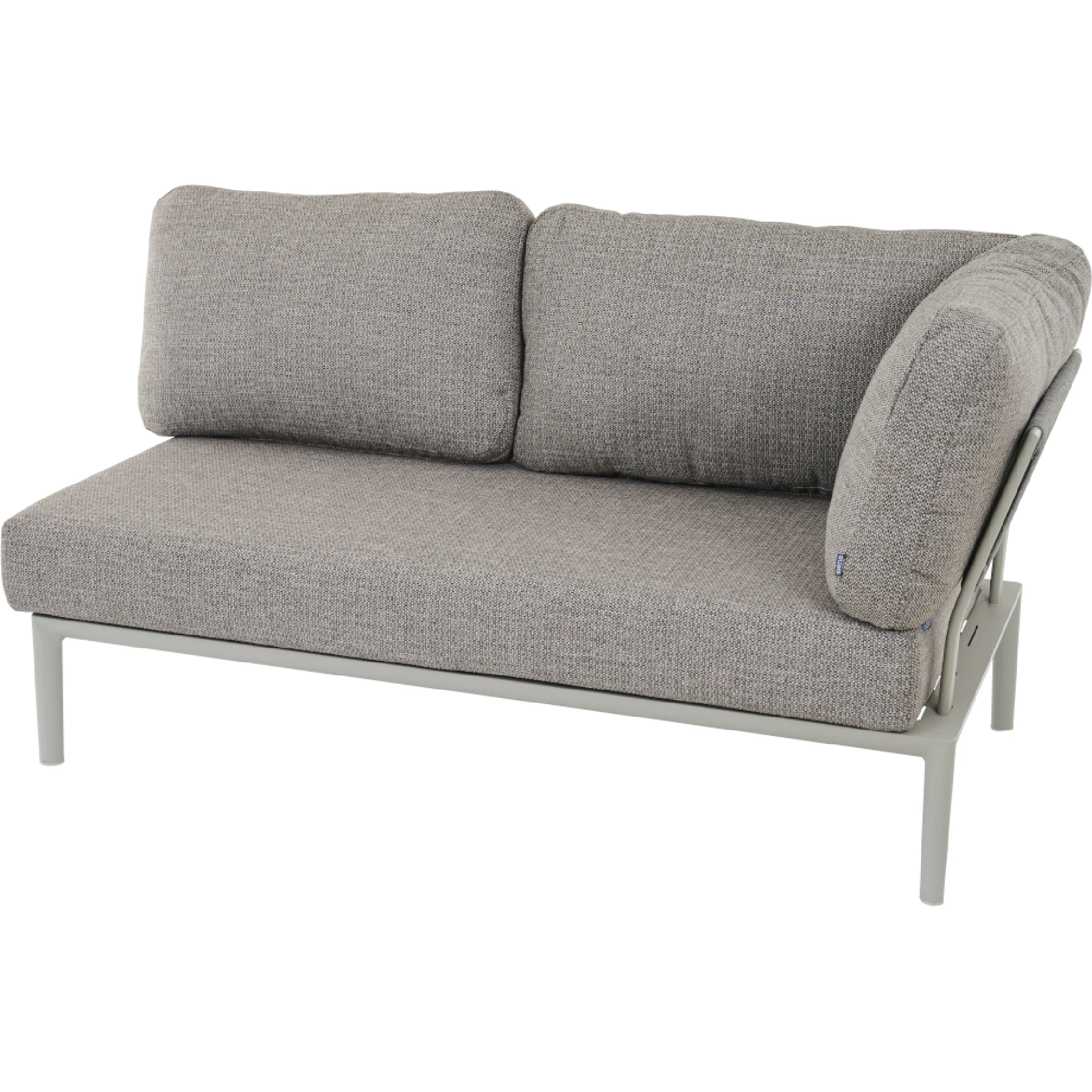 CALDARO 2er Eckbank | taupe braun / seidengrau