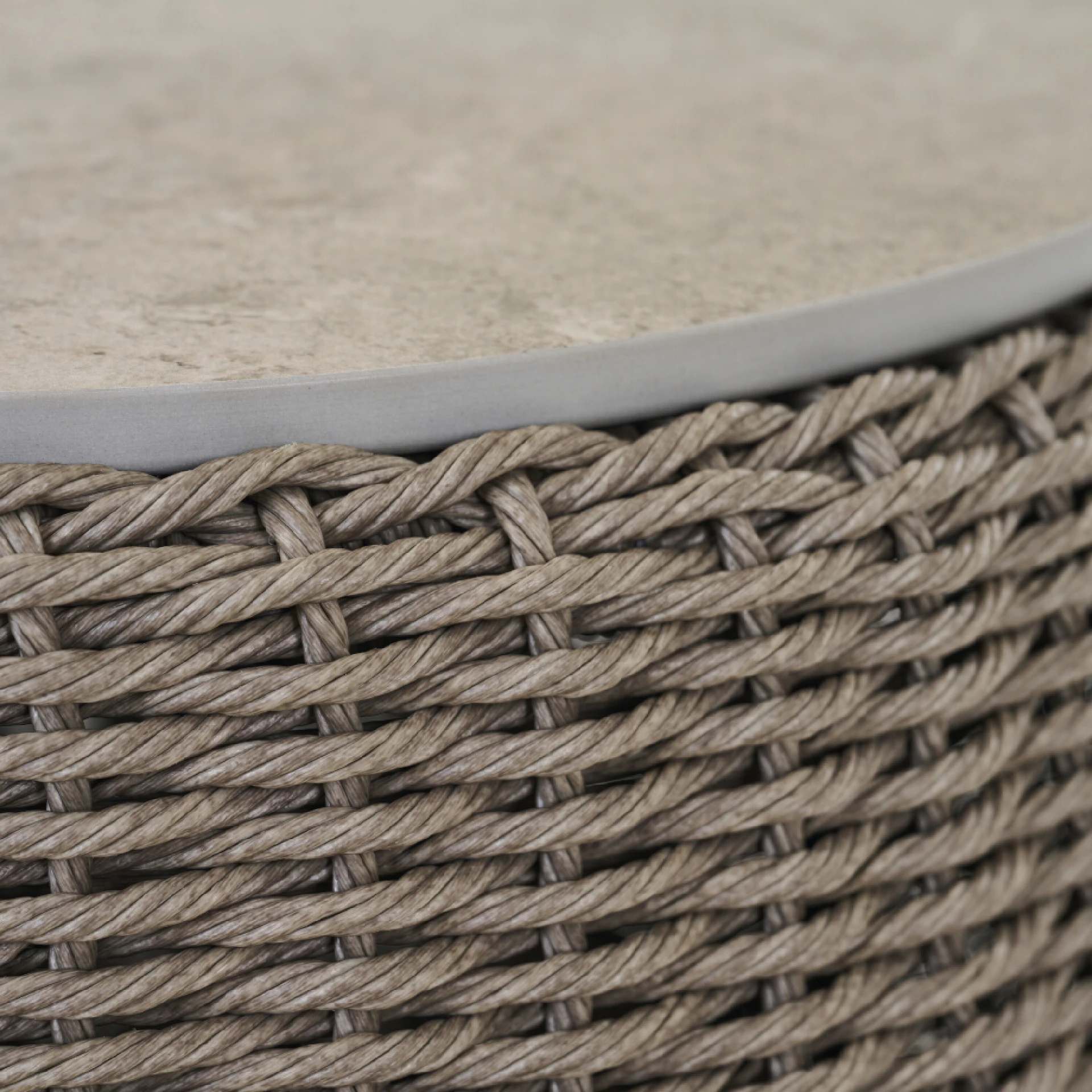 LIGURIA Beistelltisch |  Ø 60 cm | taupe / anthra...