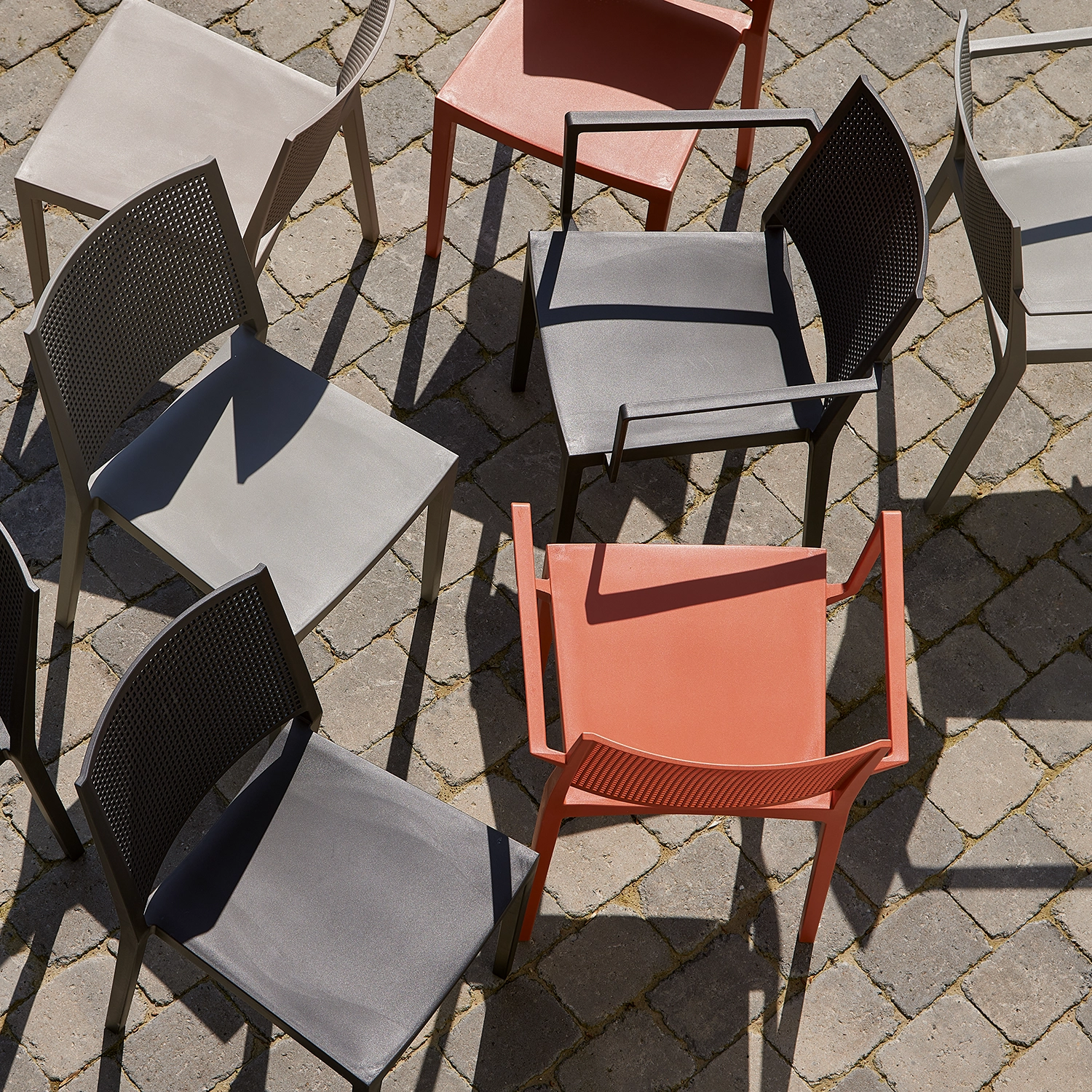 Gartensessel stapelbar Urban Lights Square brick