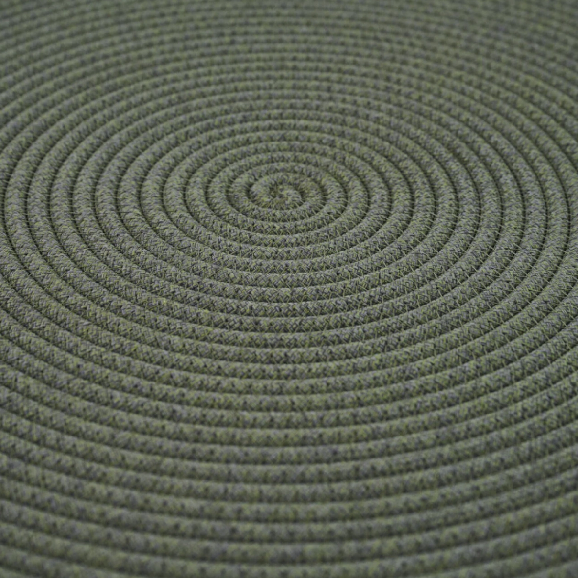 LINARO Outdoorteppich | Ø 160 cm | olive