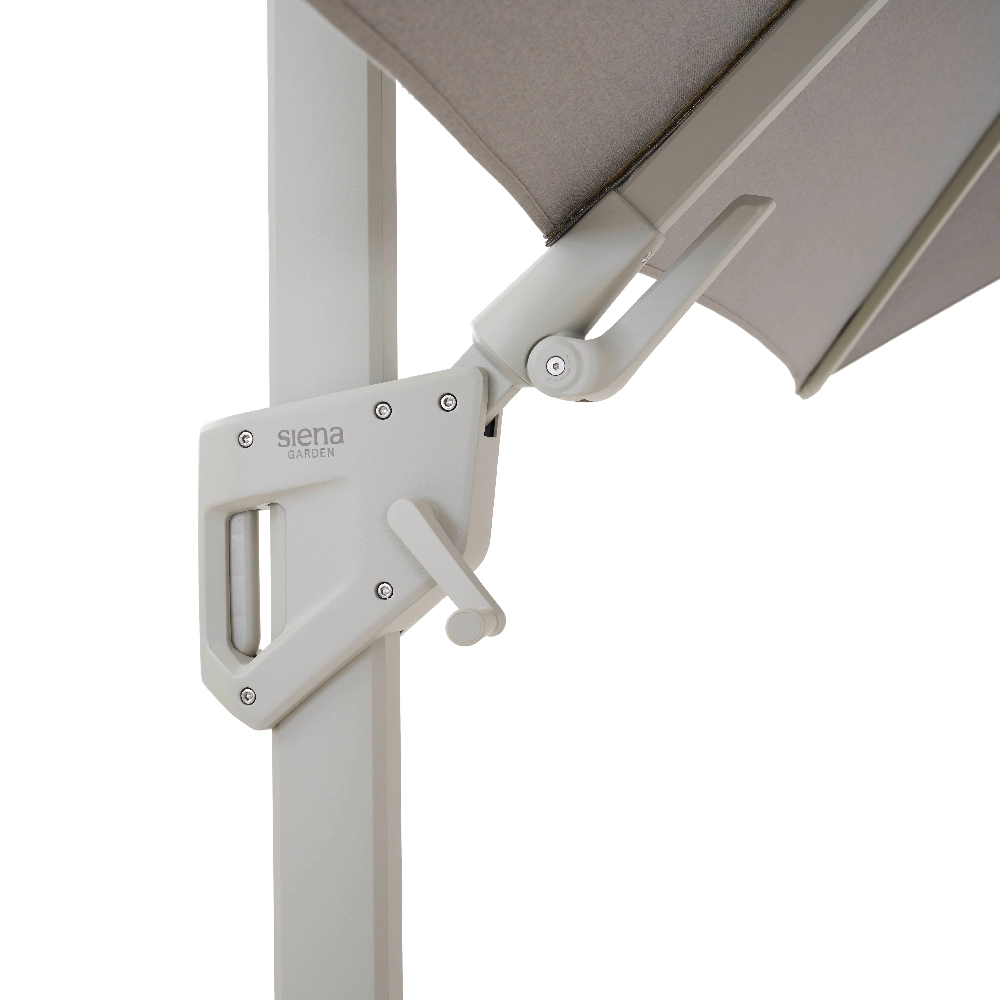 PINO N+ zweefparasol | 350 x 260 cm | taupe-gemêleerd...