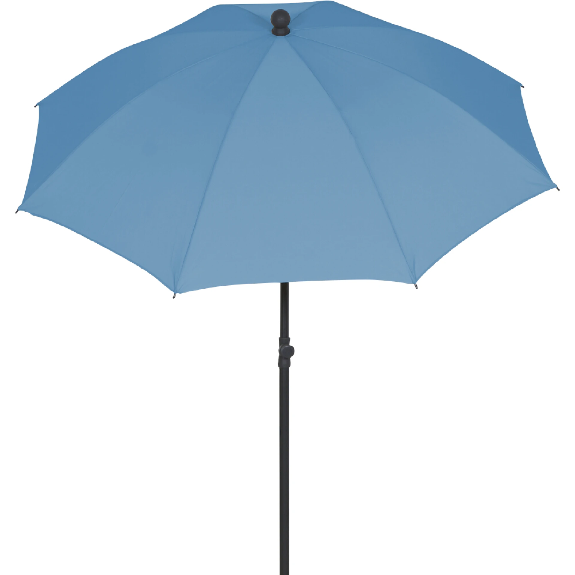 CITY Push Mittelstockschirm | Ø 180 cm | blau / a...